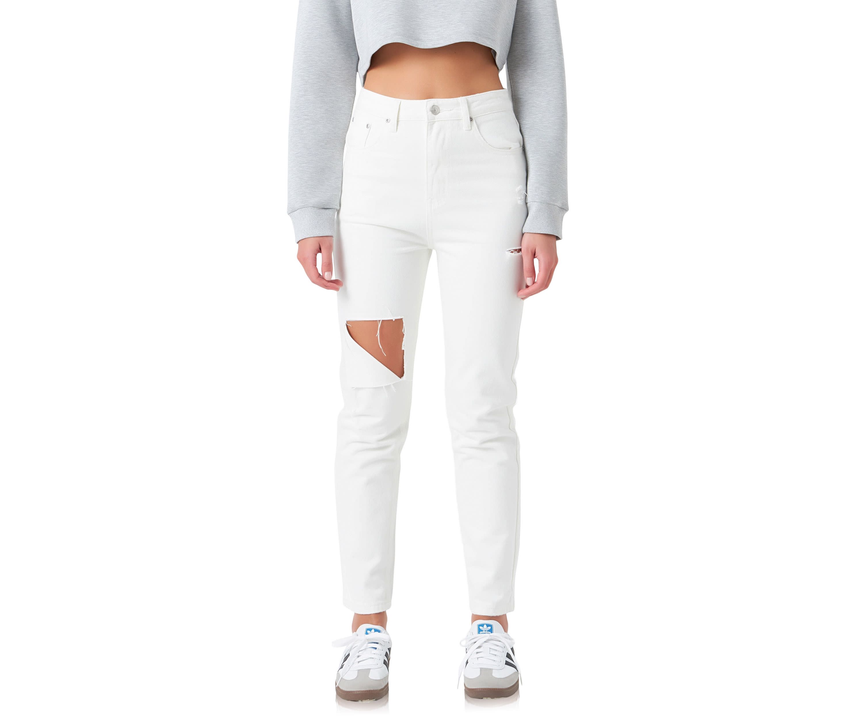 High Waist Ripped Jeans