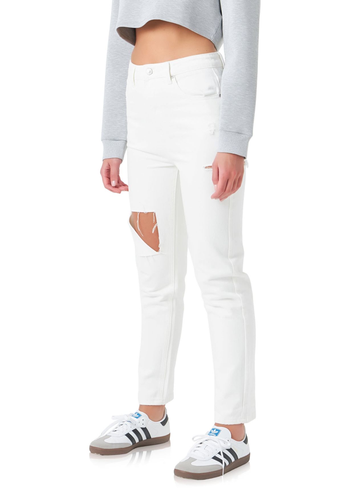 High Waist Ripped Jeans