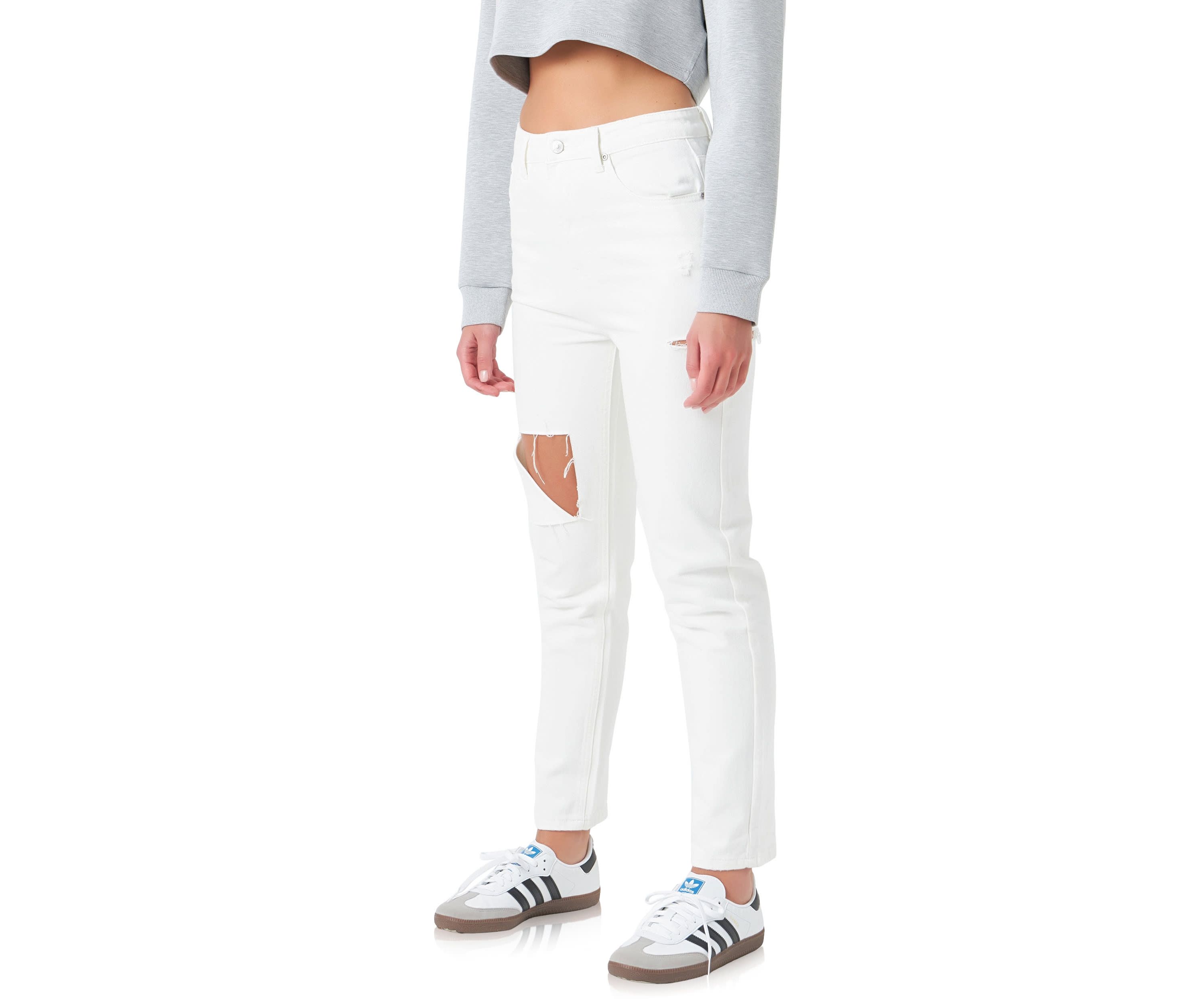 High Waist Ripped Jeans