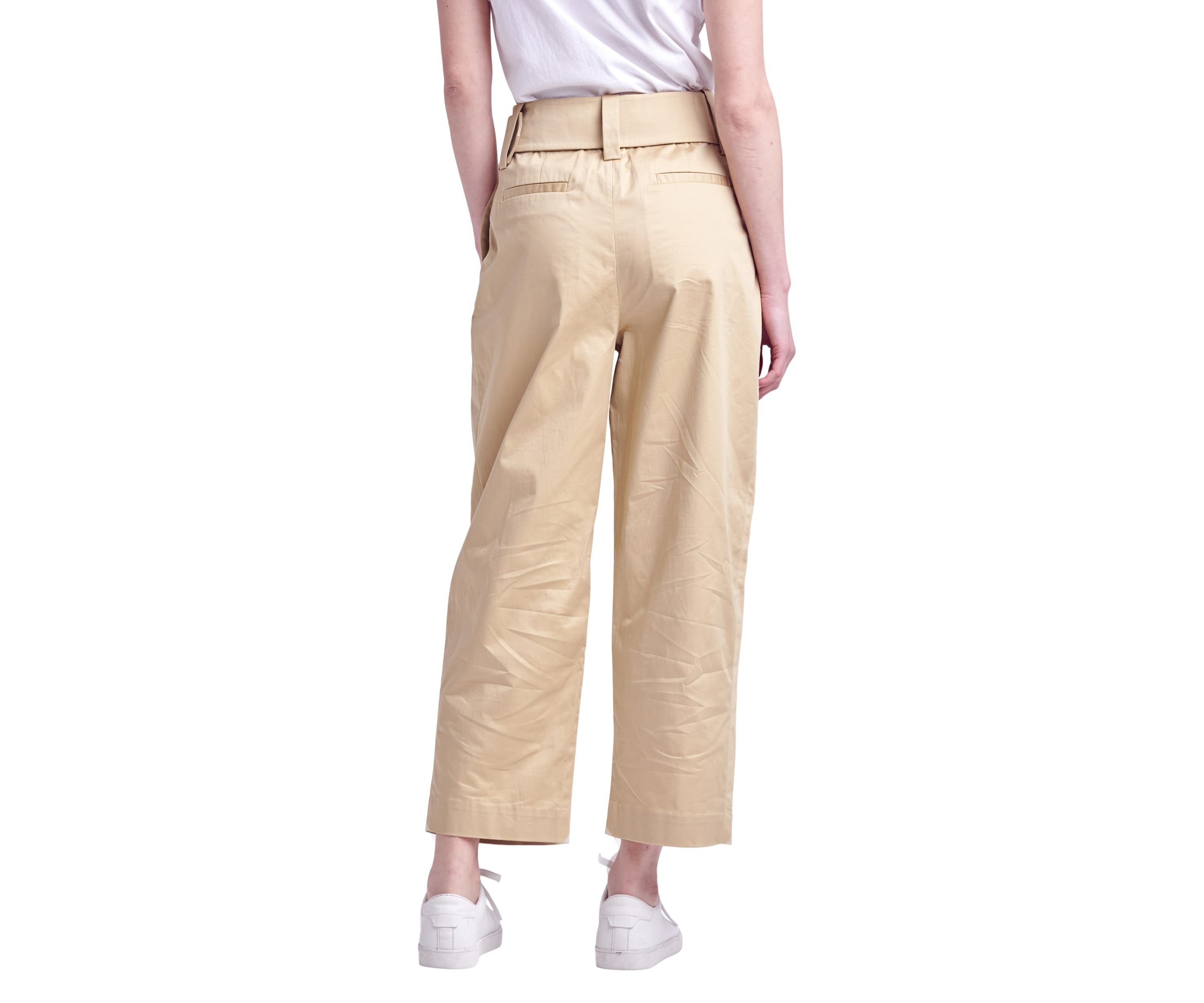 High Waist Belted Wide Leg Pants