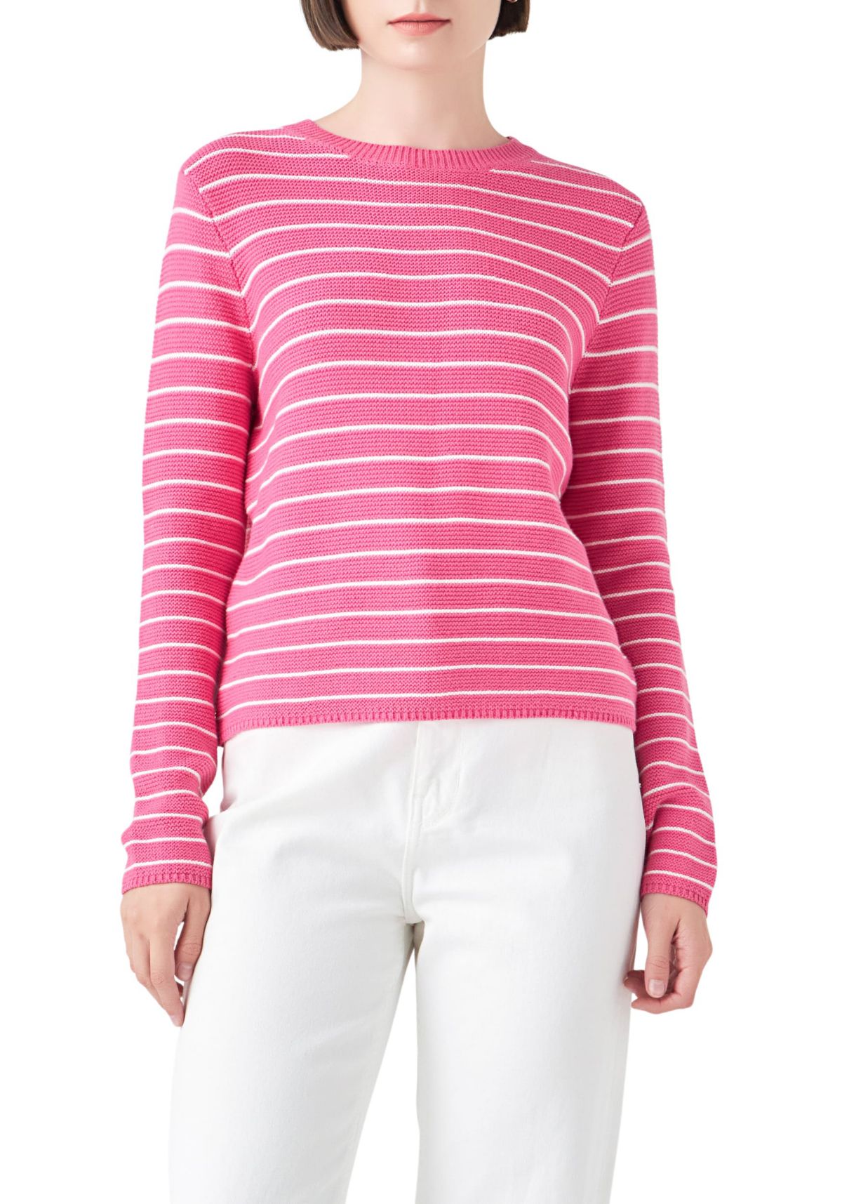 Round-neck Striped Sweater