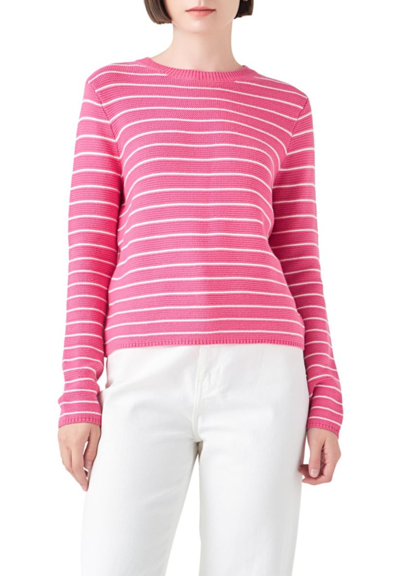 Round-neck Striped Sweater