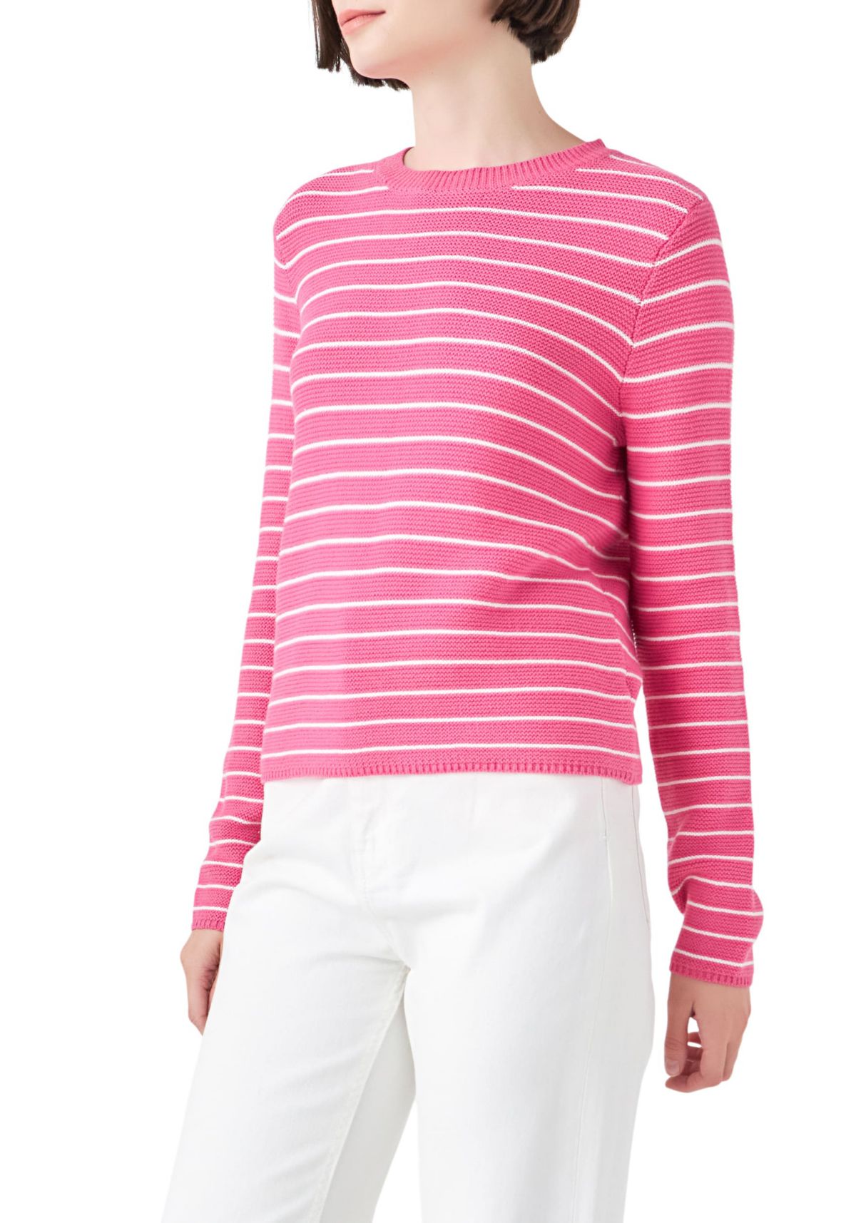 Round-neck Striped Sweater