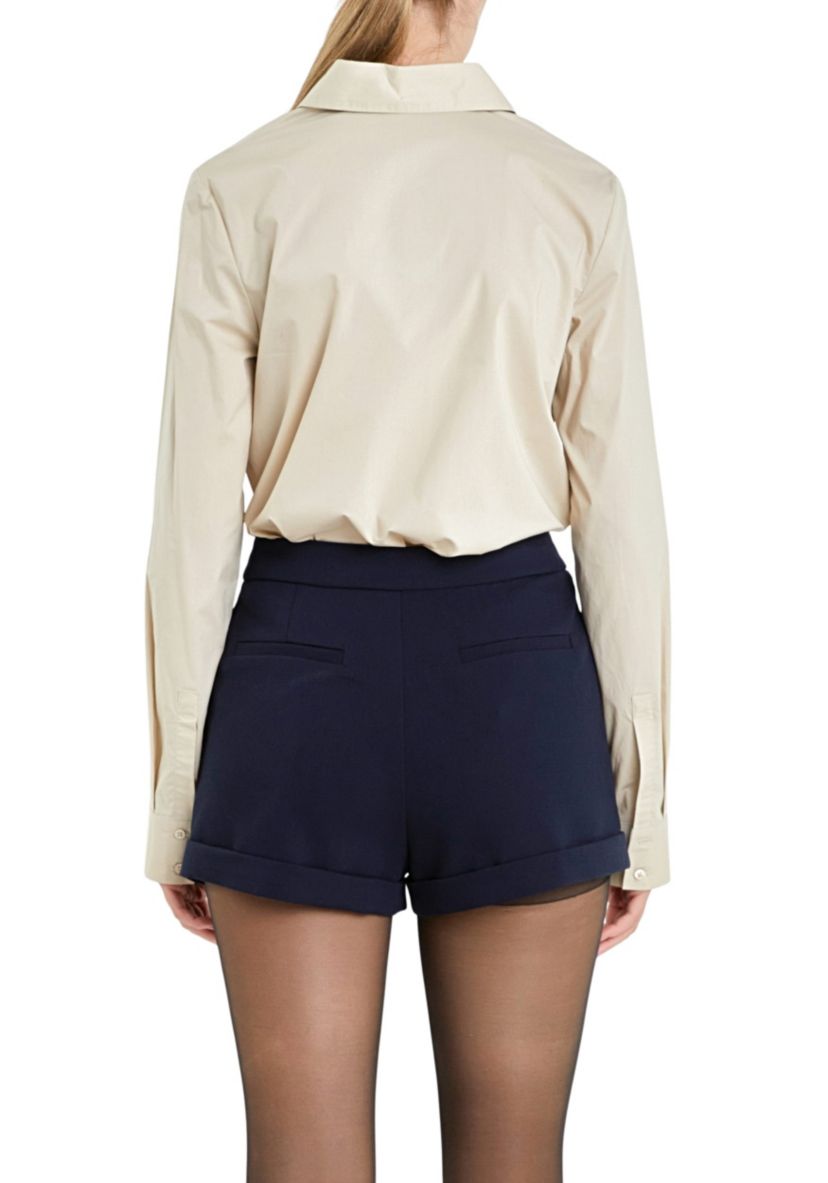 Accent Collar Poplin Dress Shirt