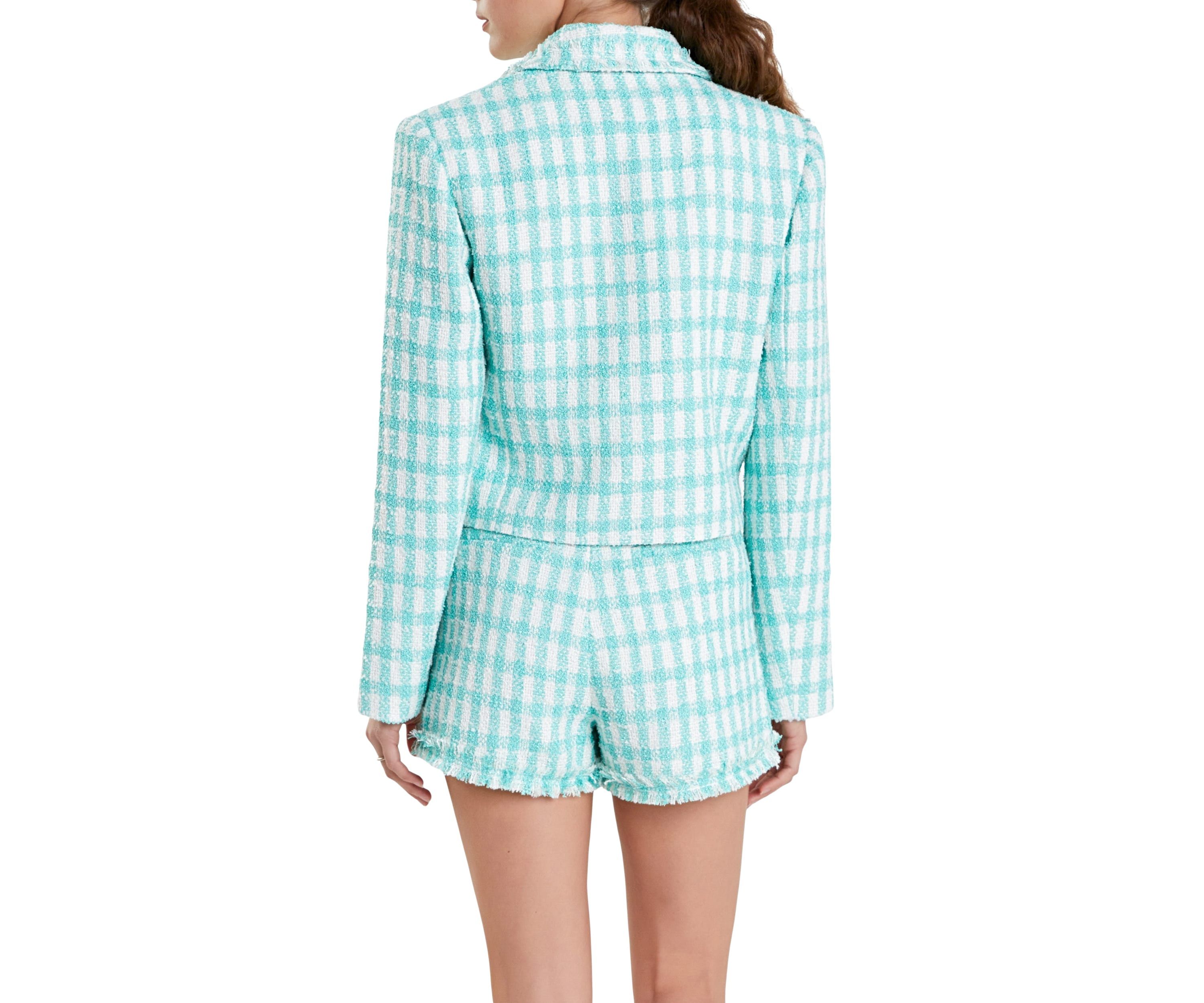 Textured Double Breated Blazer