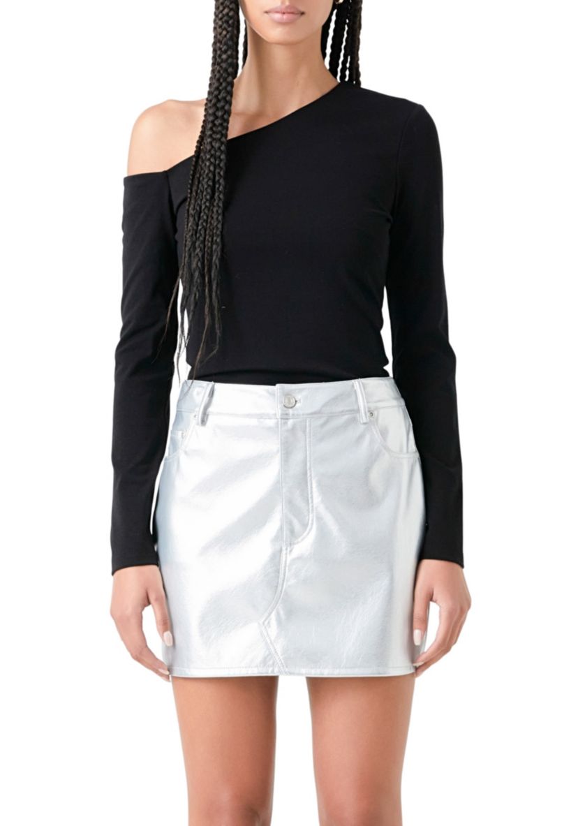 Asymmetric Soft Knit Top