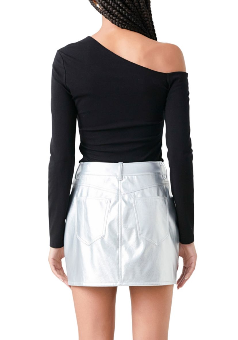 Asymmetric Soft Knit Top