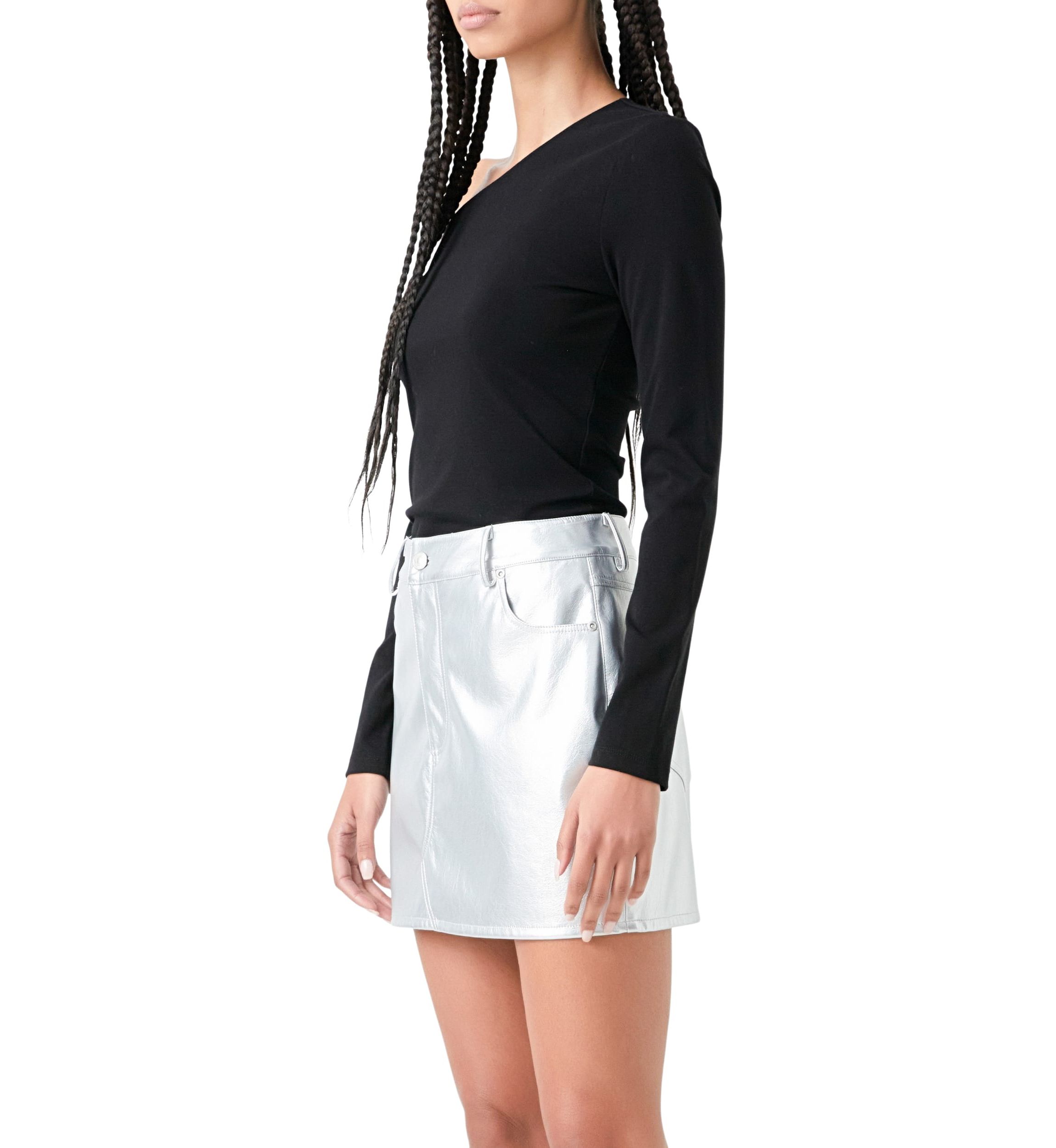 Asymmetric Soft Knit Top