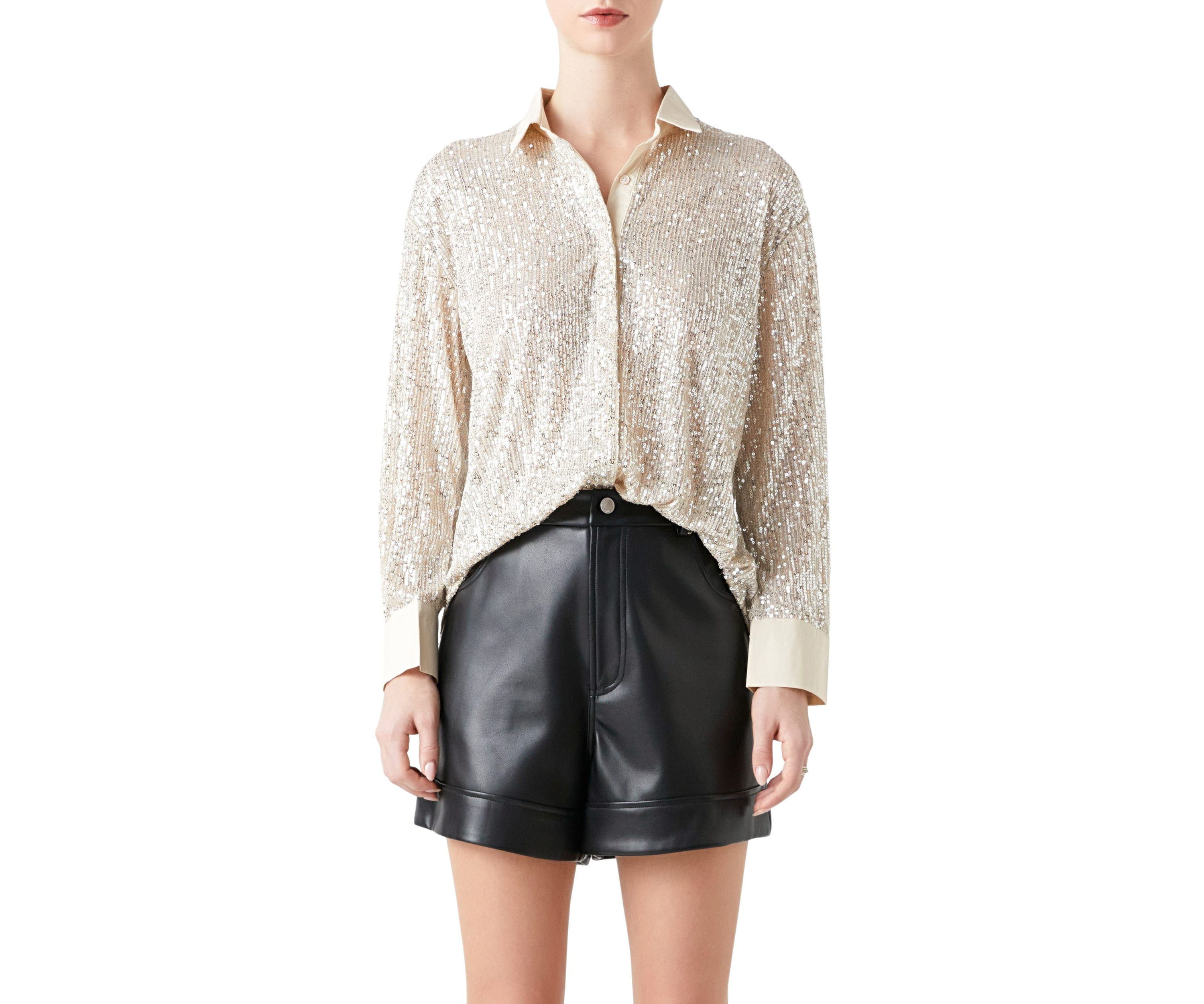 Oversized Sequin Shirt