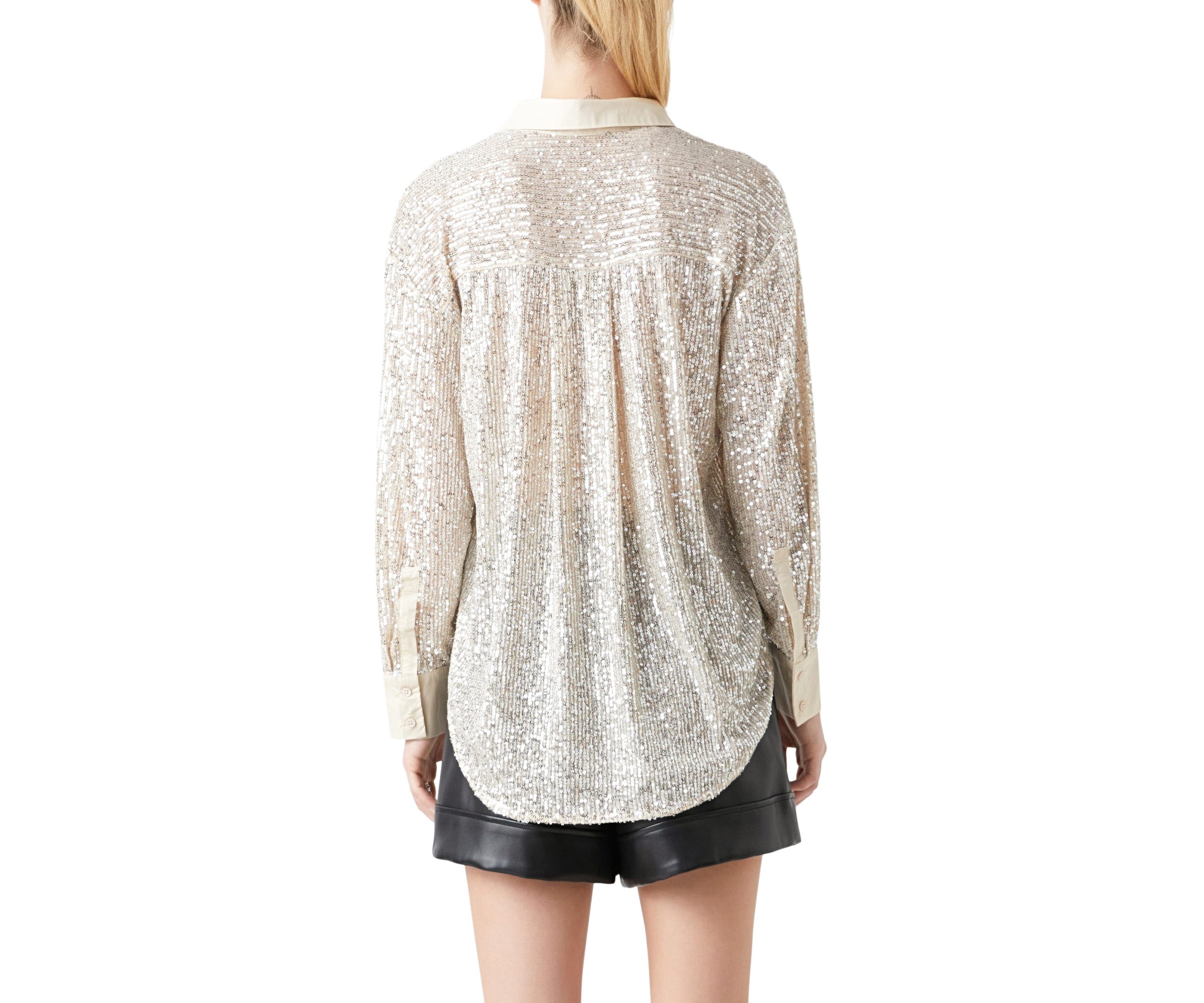 Oversized Sequin Shirt