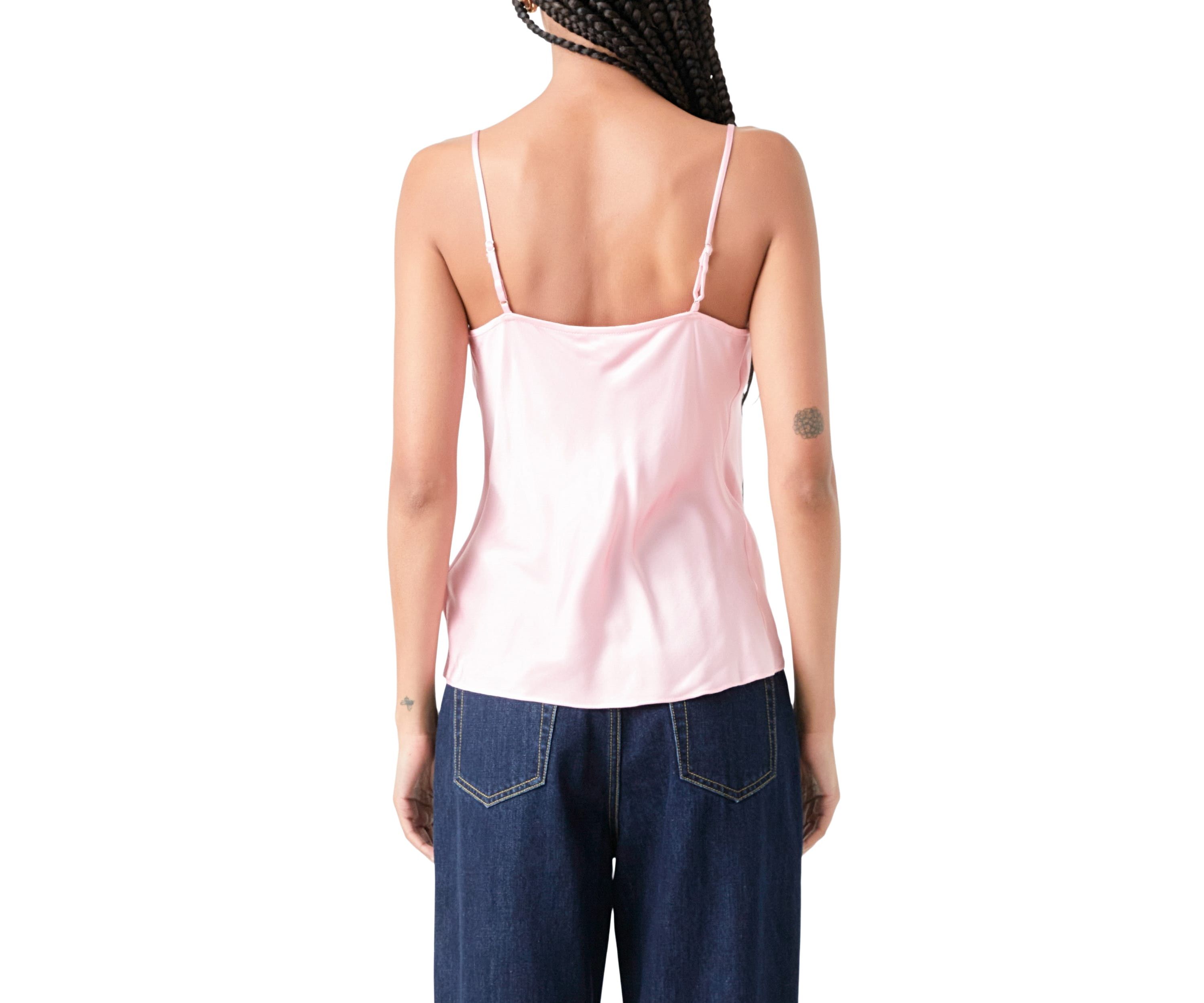 Satin Cowl Neck Top