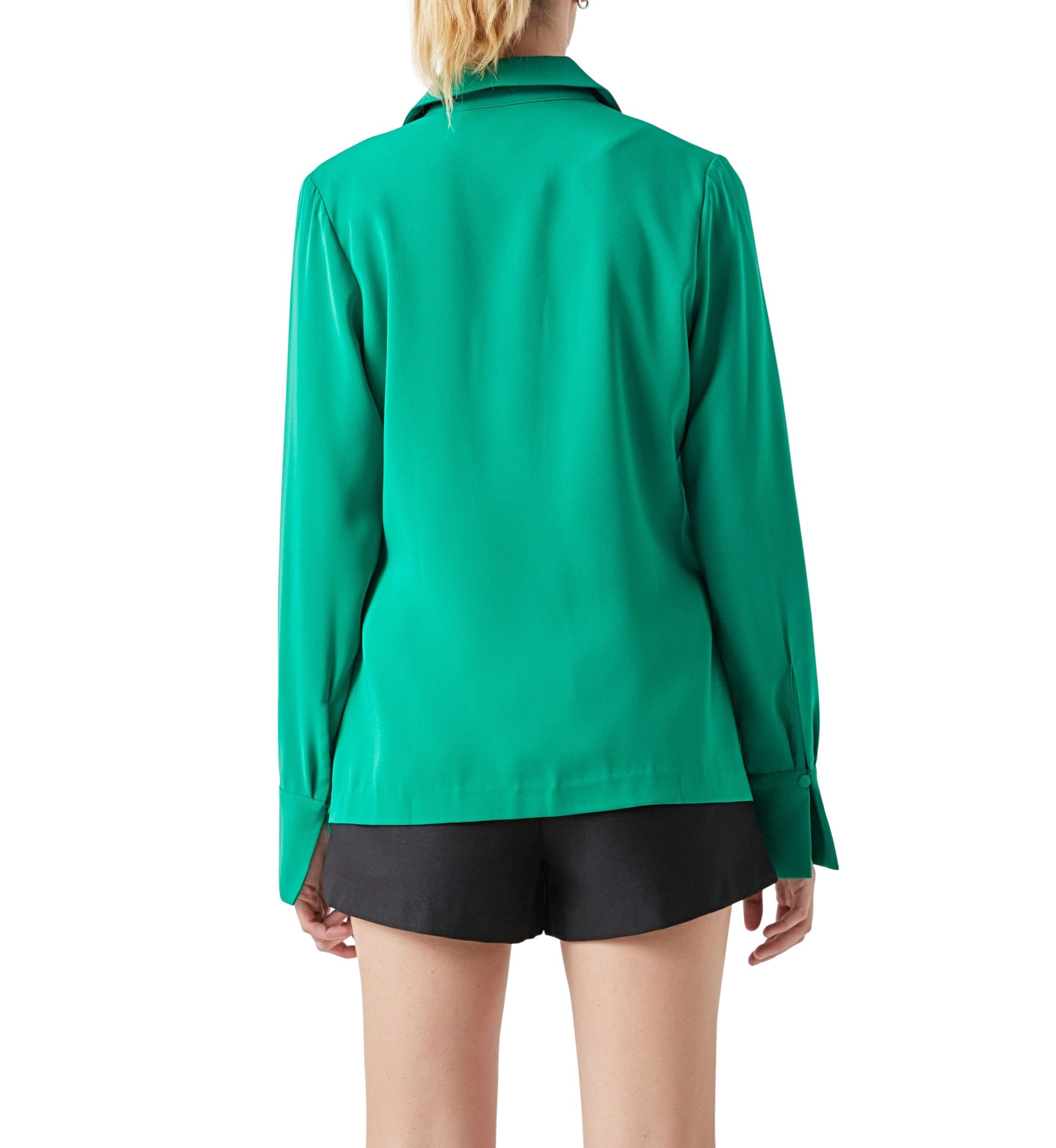 Collared Open Suit and Smocked Bandeau Set