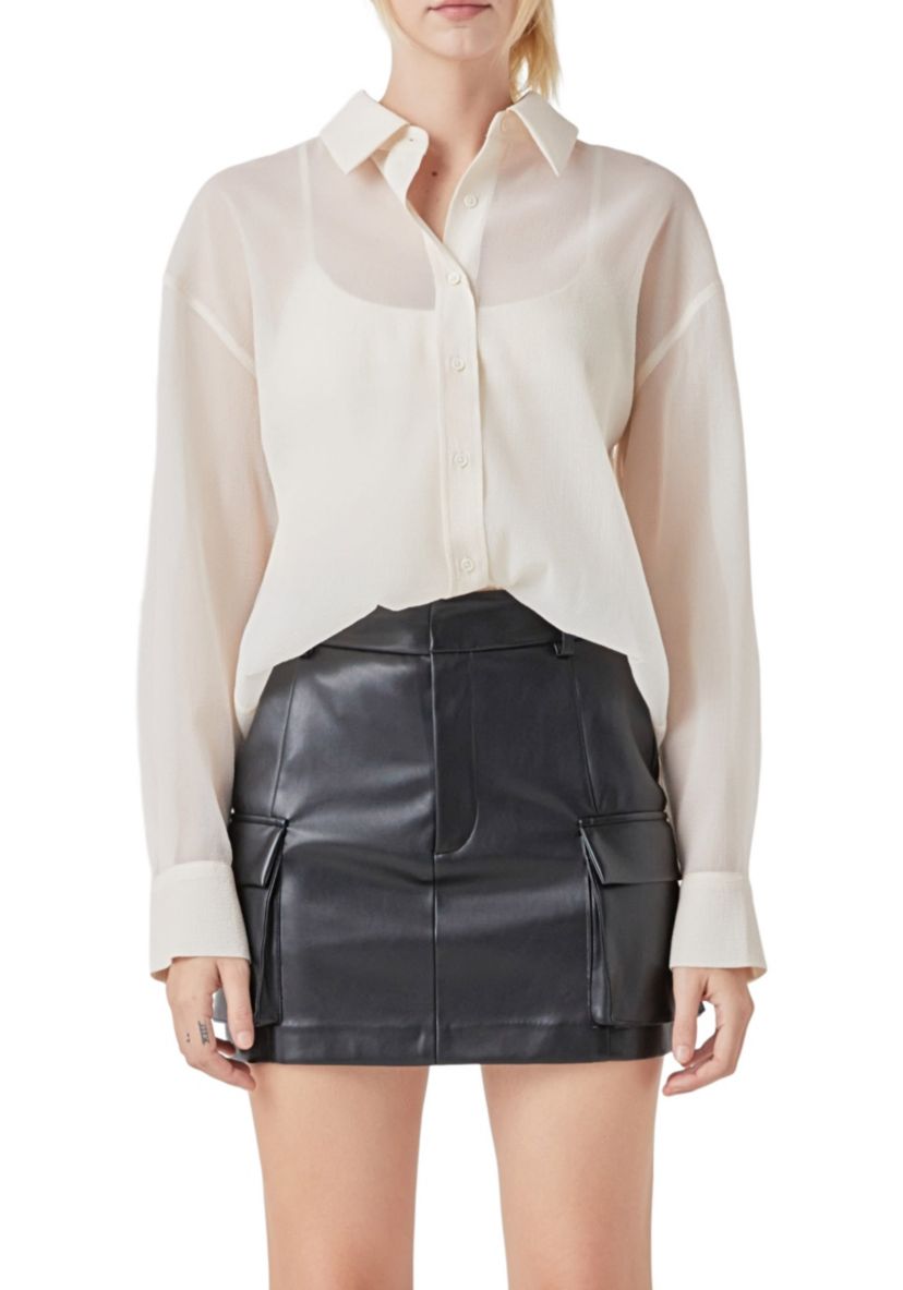 Organza Oversized Shirt