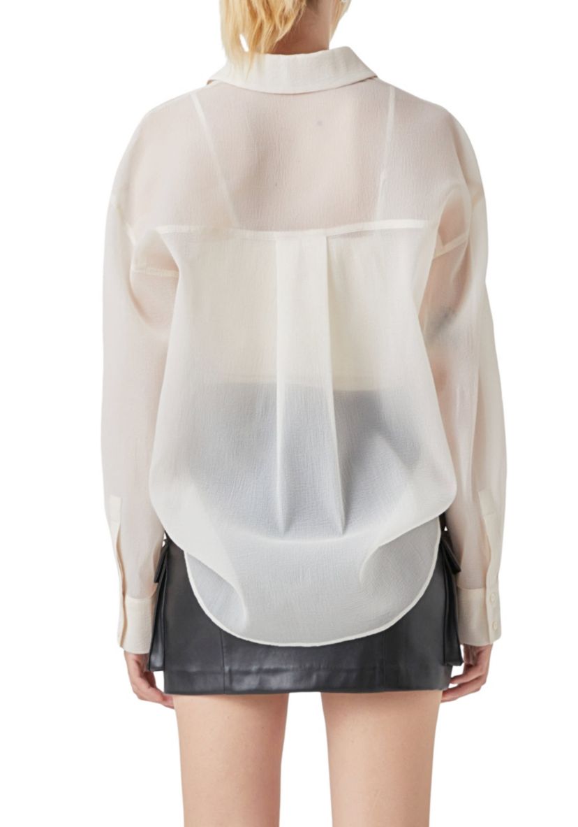 Organza Oversized Shirt