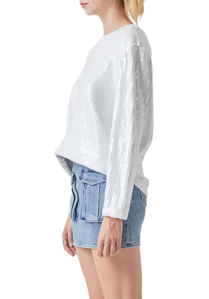 Sequin Loose Fit Top