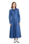 Grey Lab Button Up Denim Maxi Dress | Belk