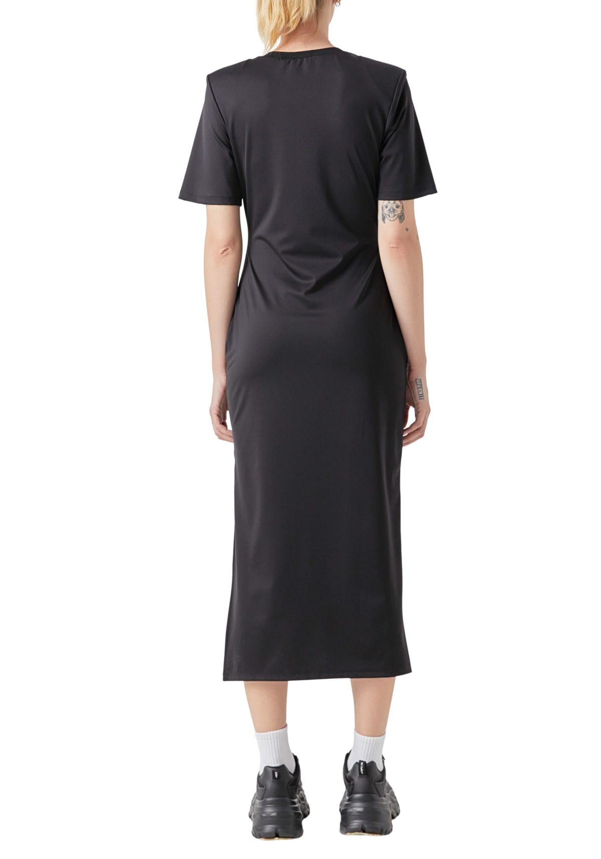 Power Shoulder Maxi Dress