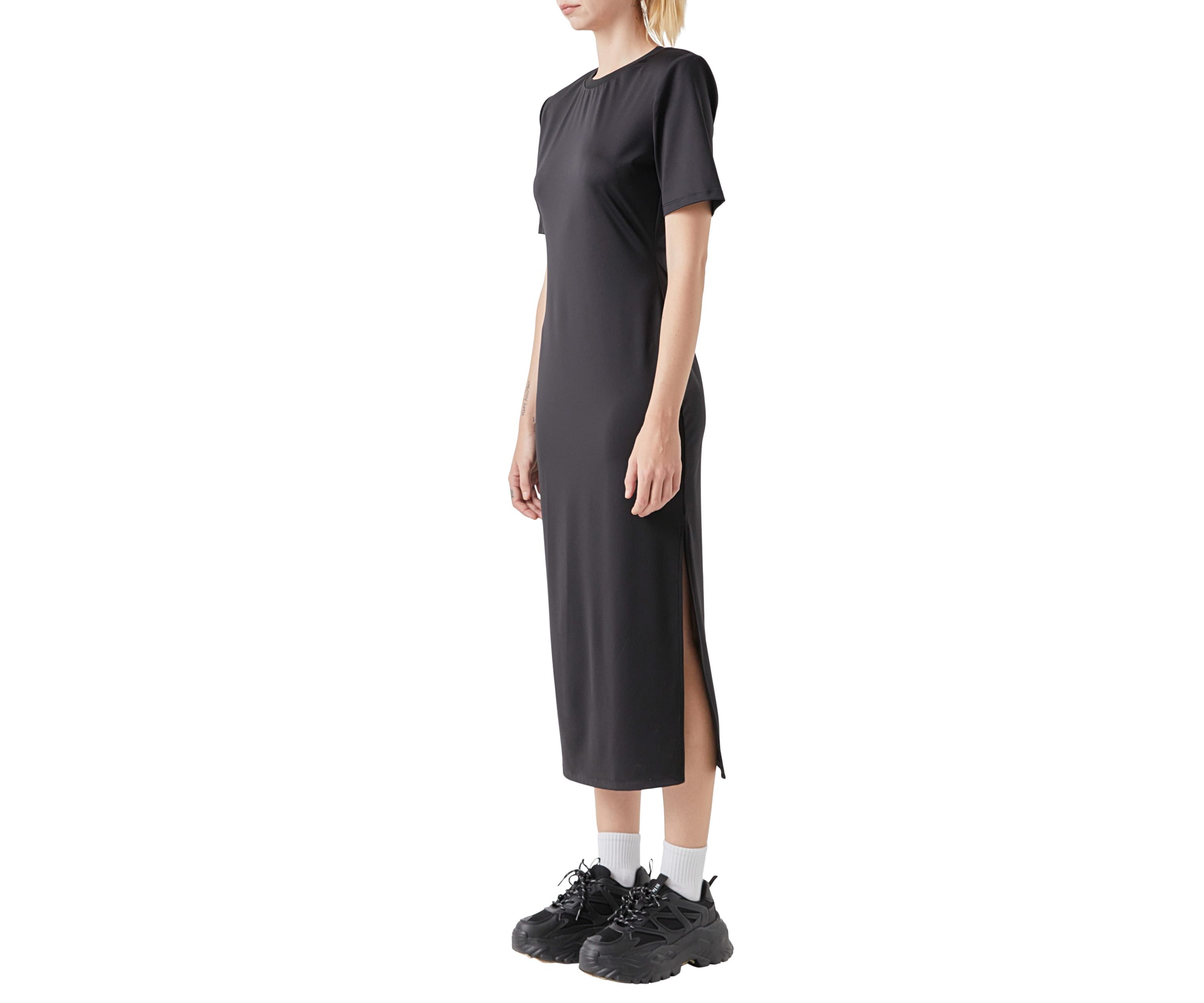 Power Shoulder Maxi Dress