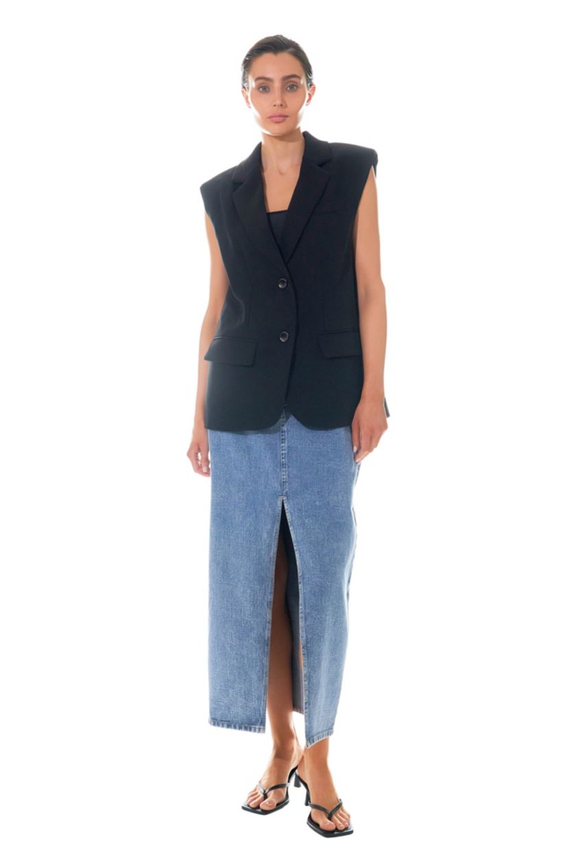 Oversized Blazer Vest