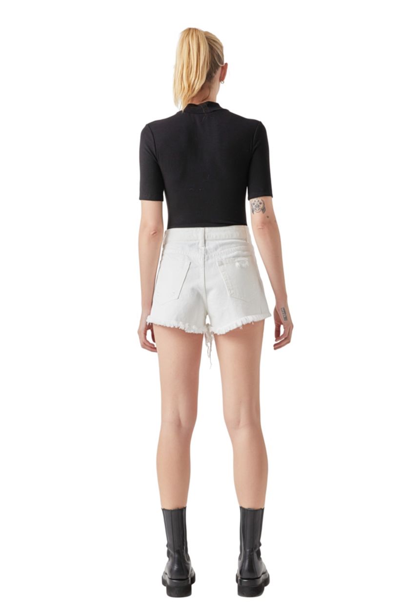 Destroyed Denim Shorts