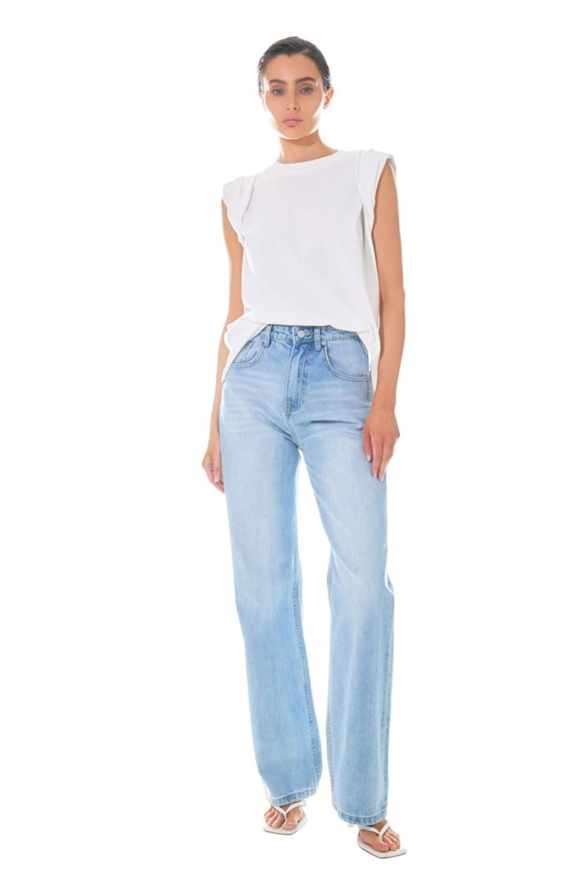 Folded Sleeve Top