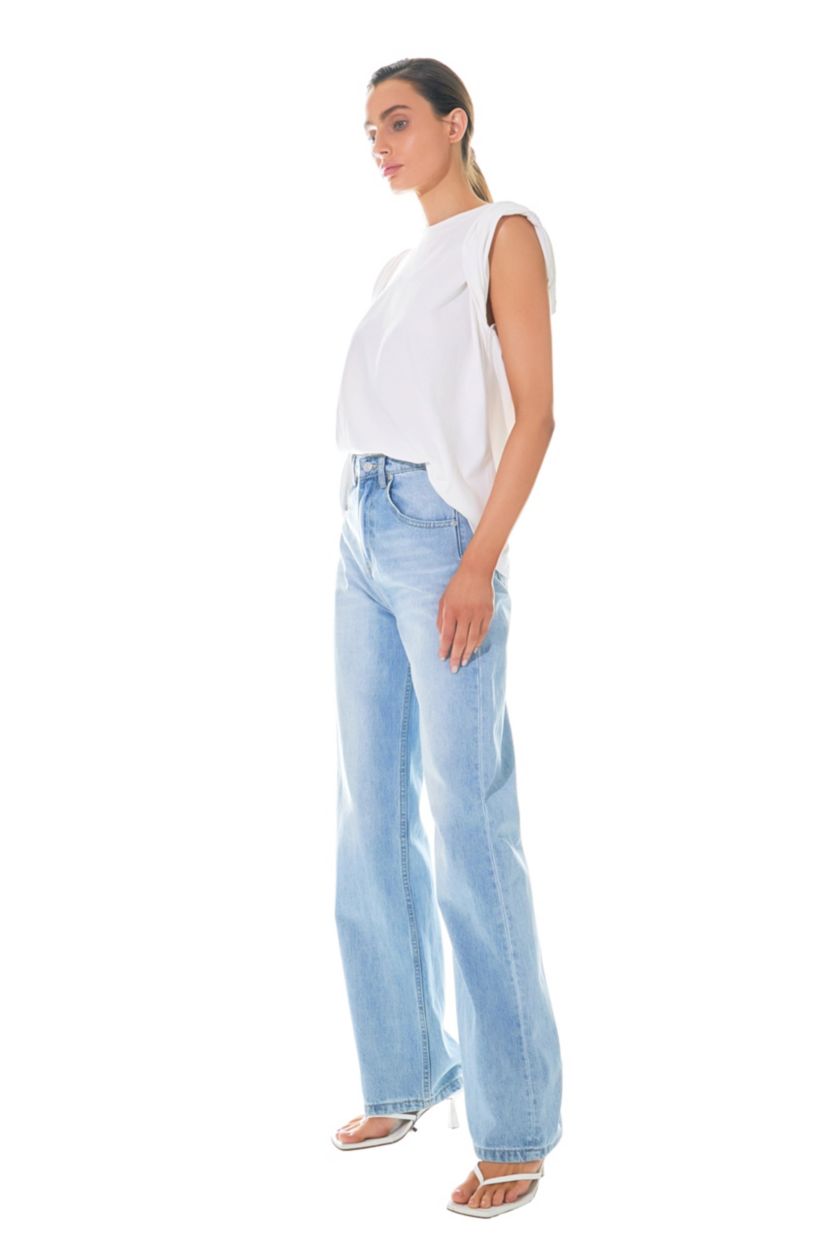 Folded Sleeve Top