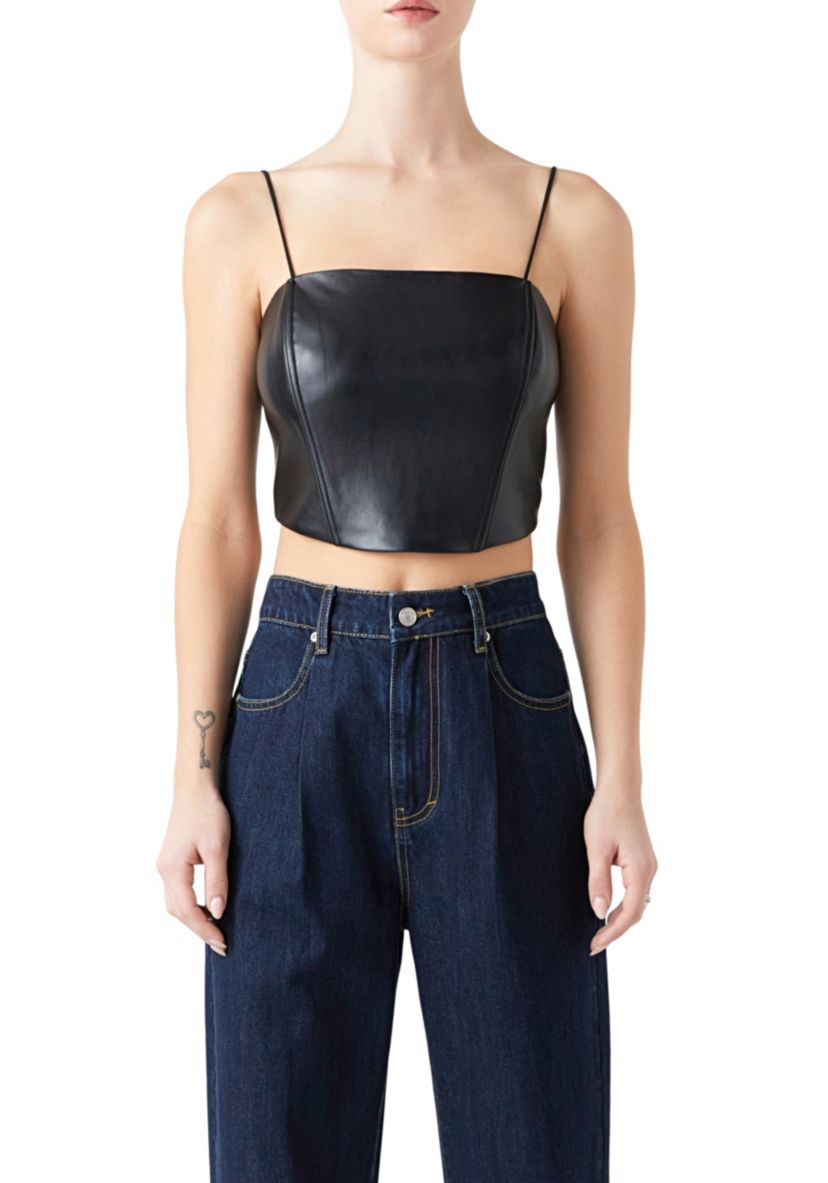 Pu Corset Top