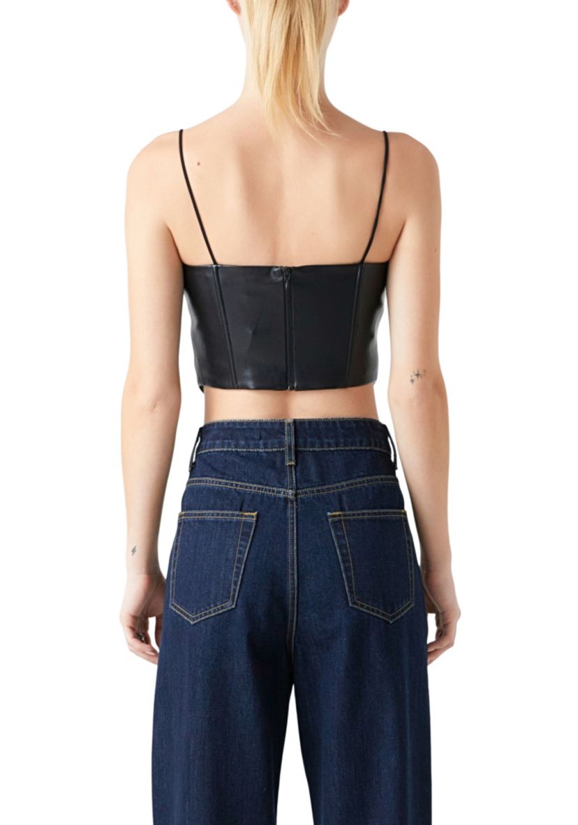 Pu Corset Top