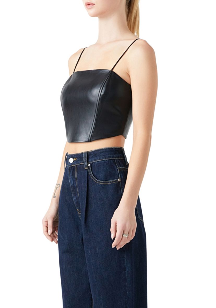 Pu Corset Top