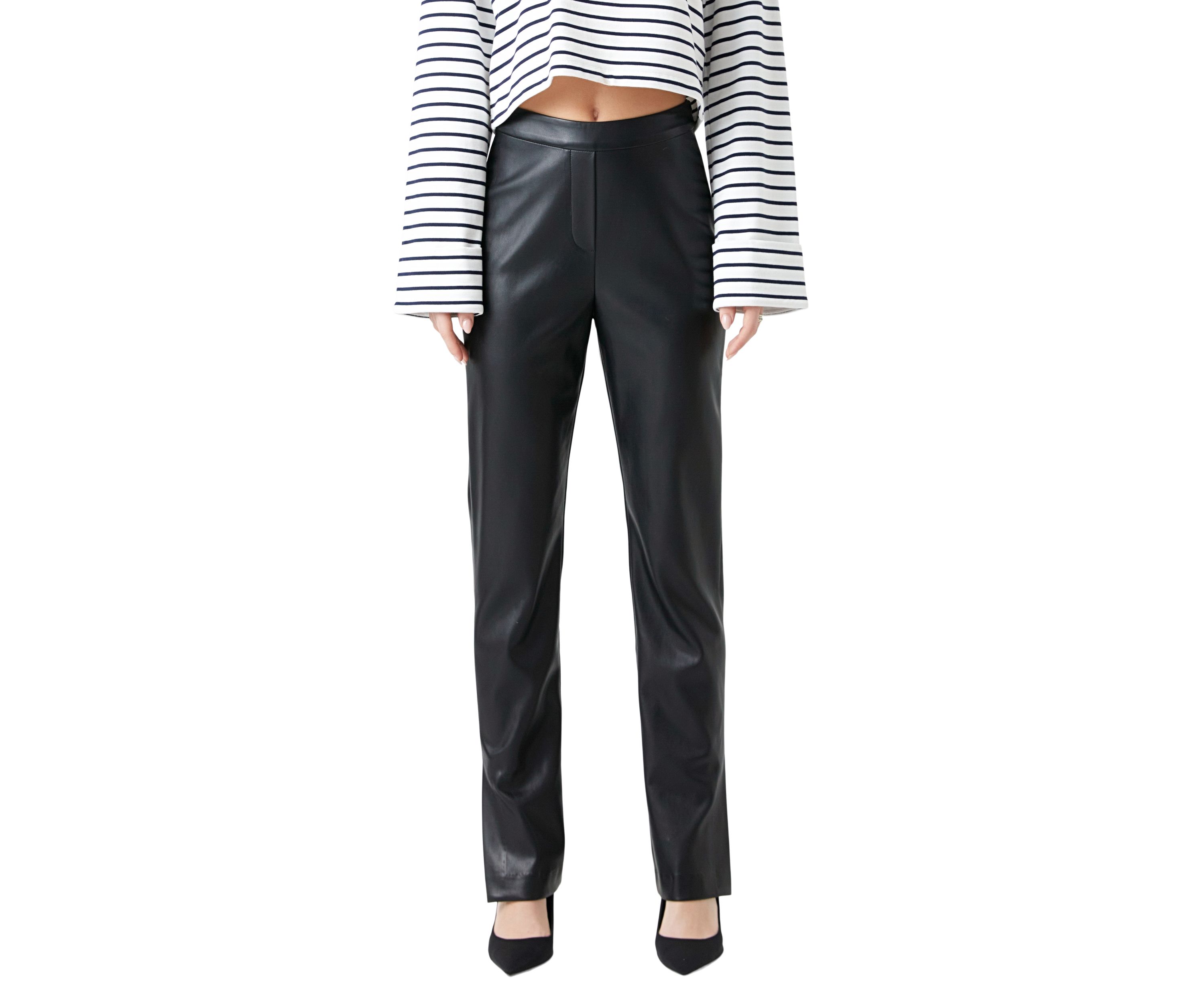 Pu Slit Leggings