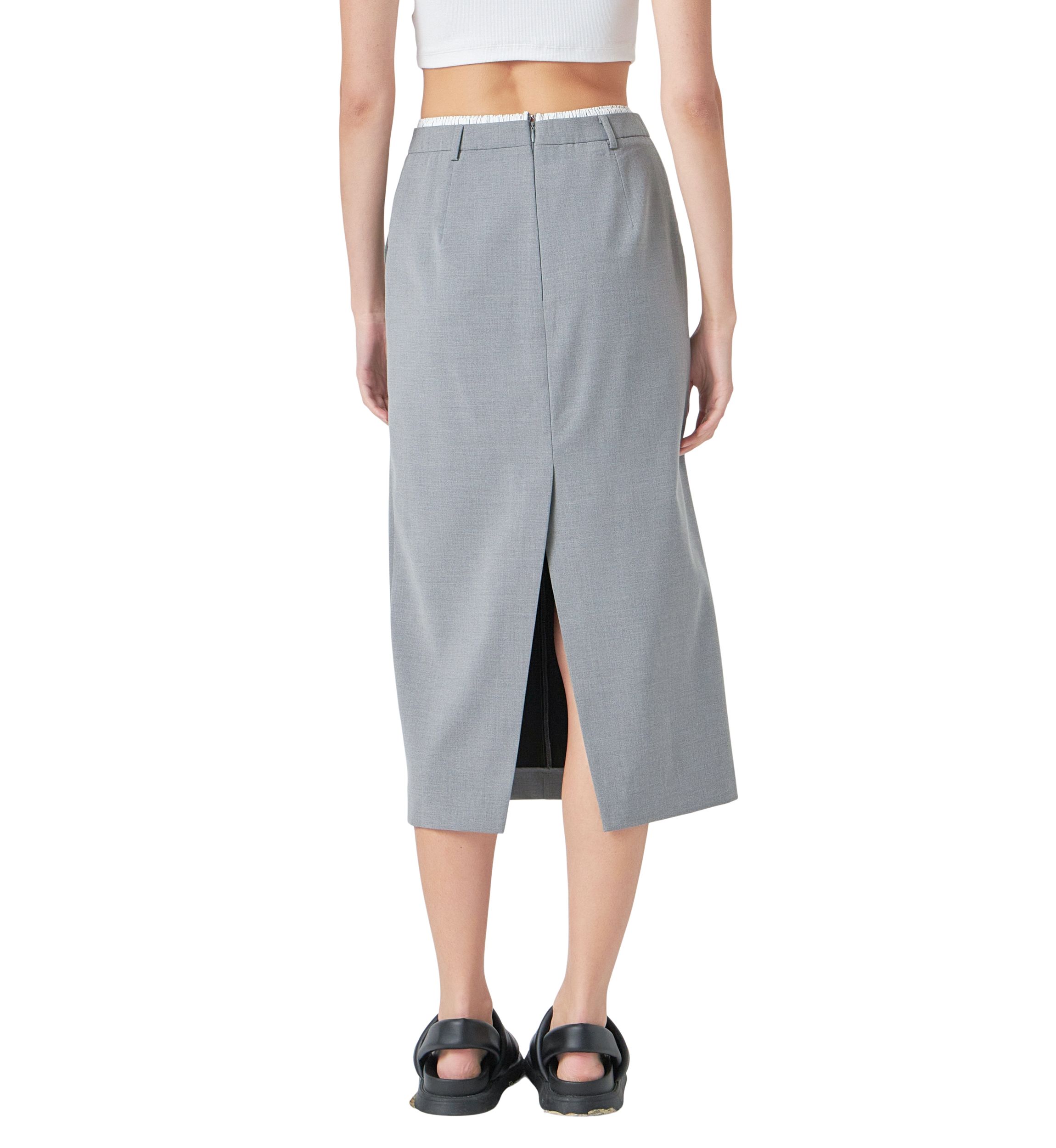 Boxer Waist Maxi Skirt