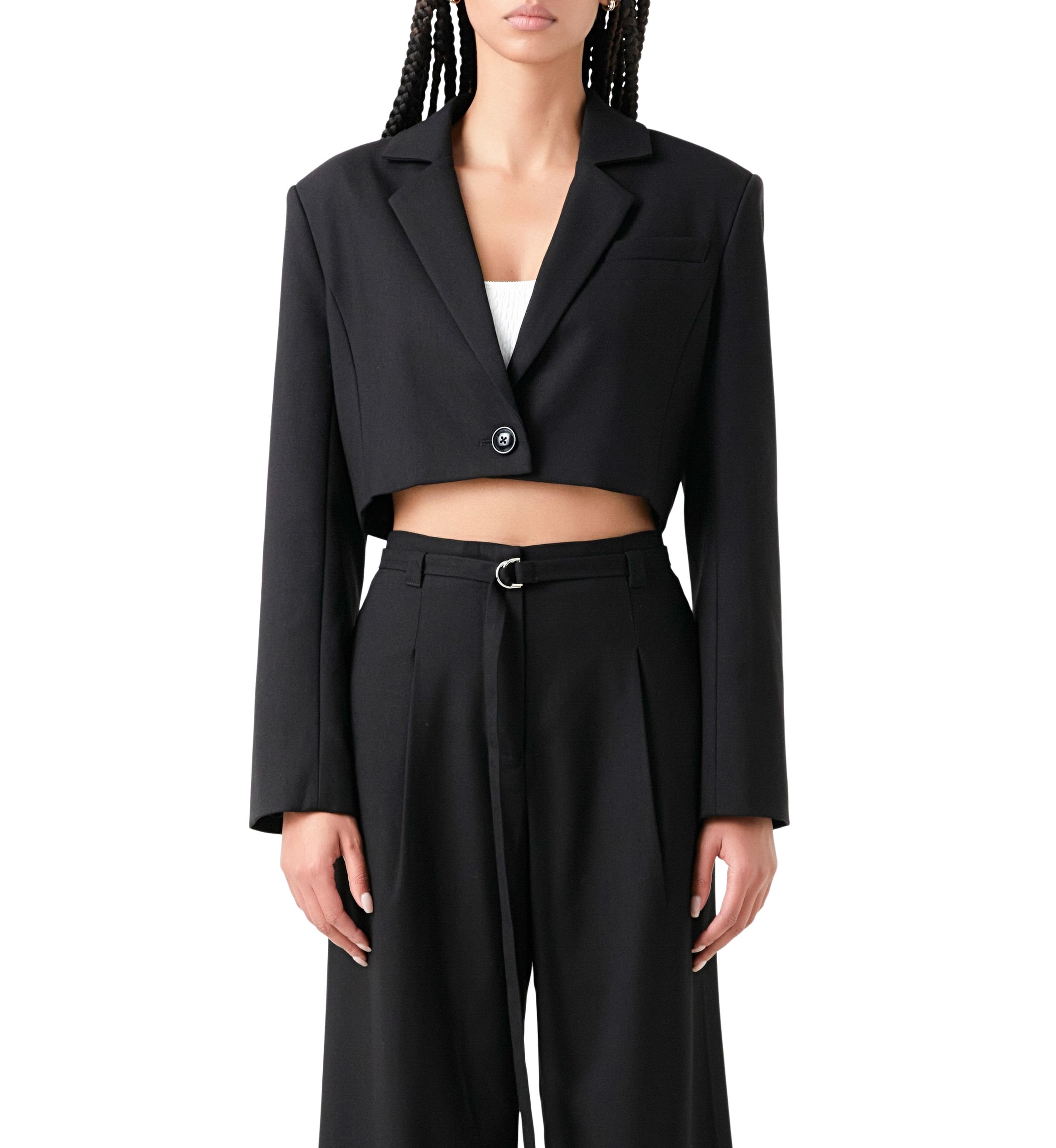 Oversized Cropped Blazer