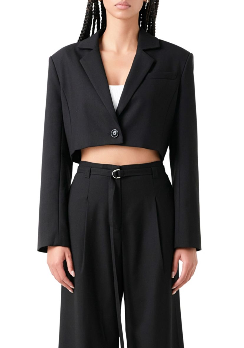 Oversized Cropped Blazer