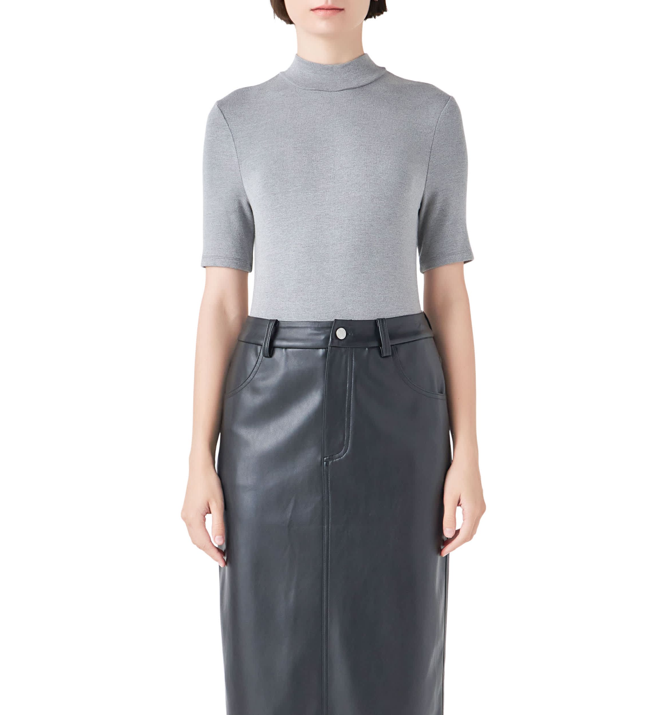 Soft Mock Neck Bodysuit