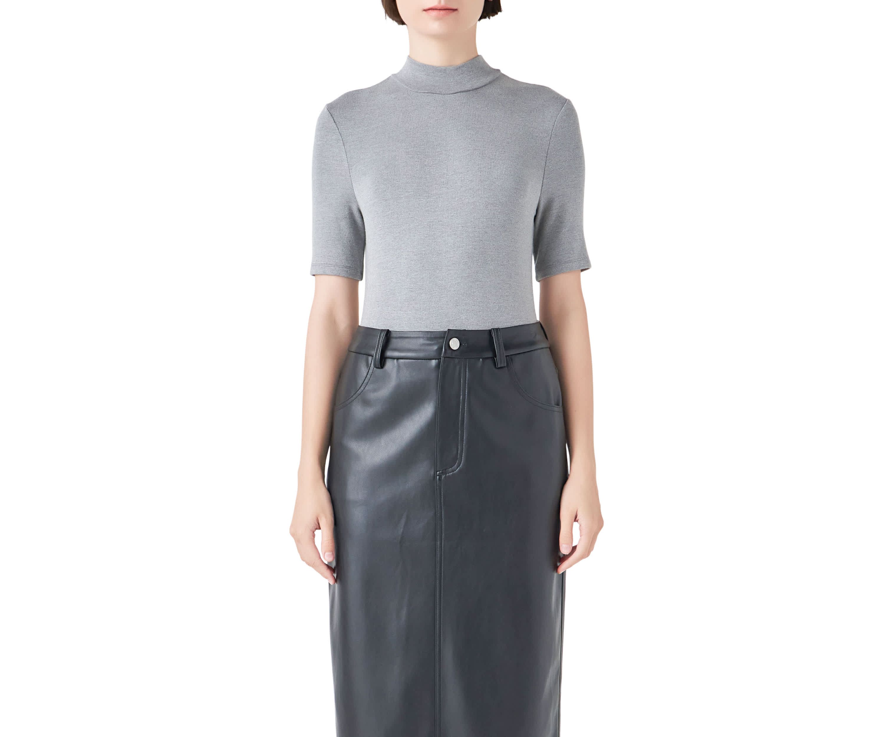 Soft Mock Neck Bodysuit