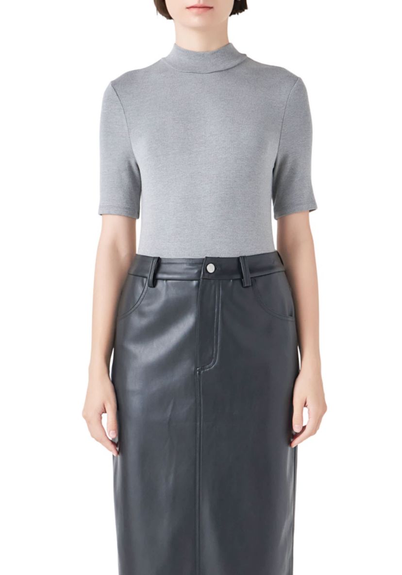 Soft Mock Neck Bodysuit