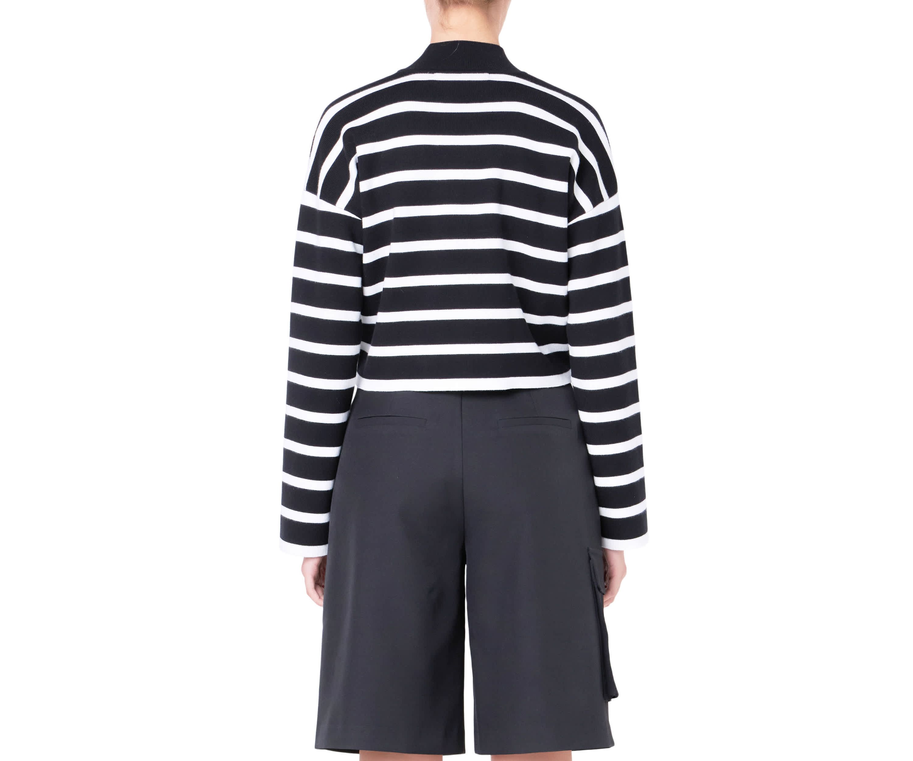 Striped Cropped Sweater