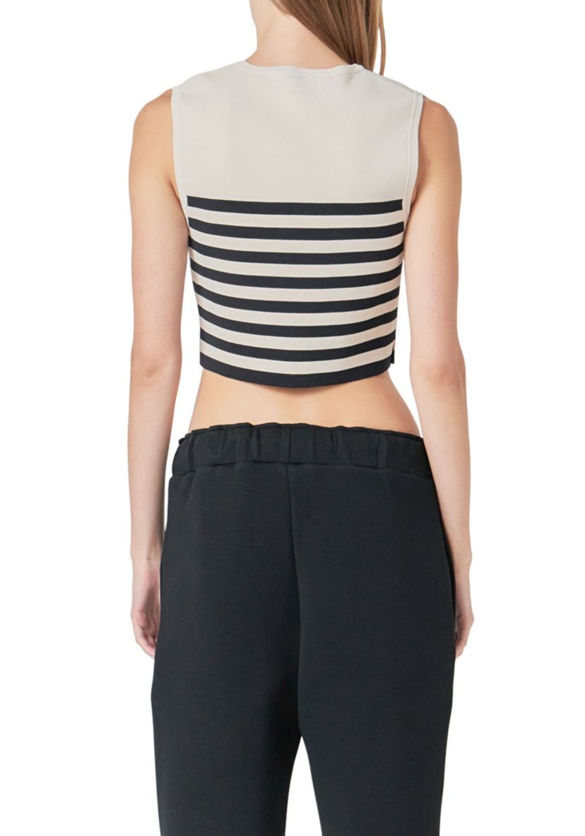 Striped Knit Top