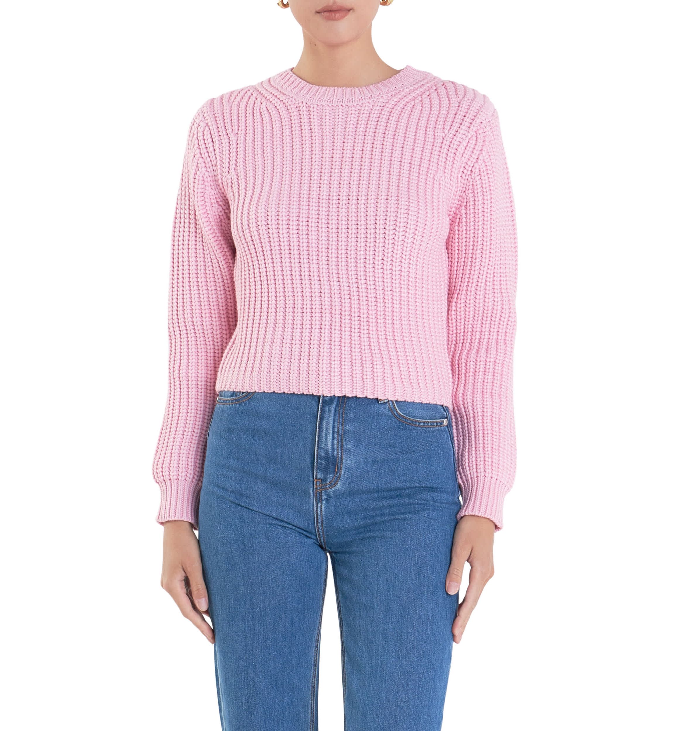 Round-neck Knit Sweater