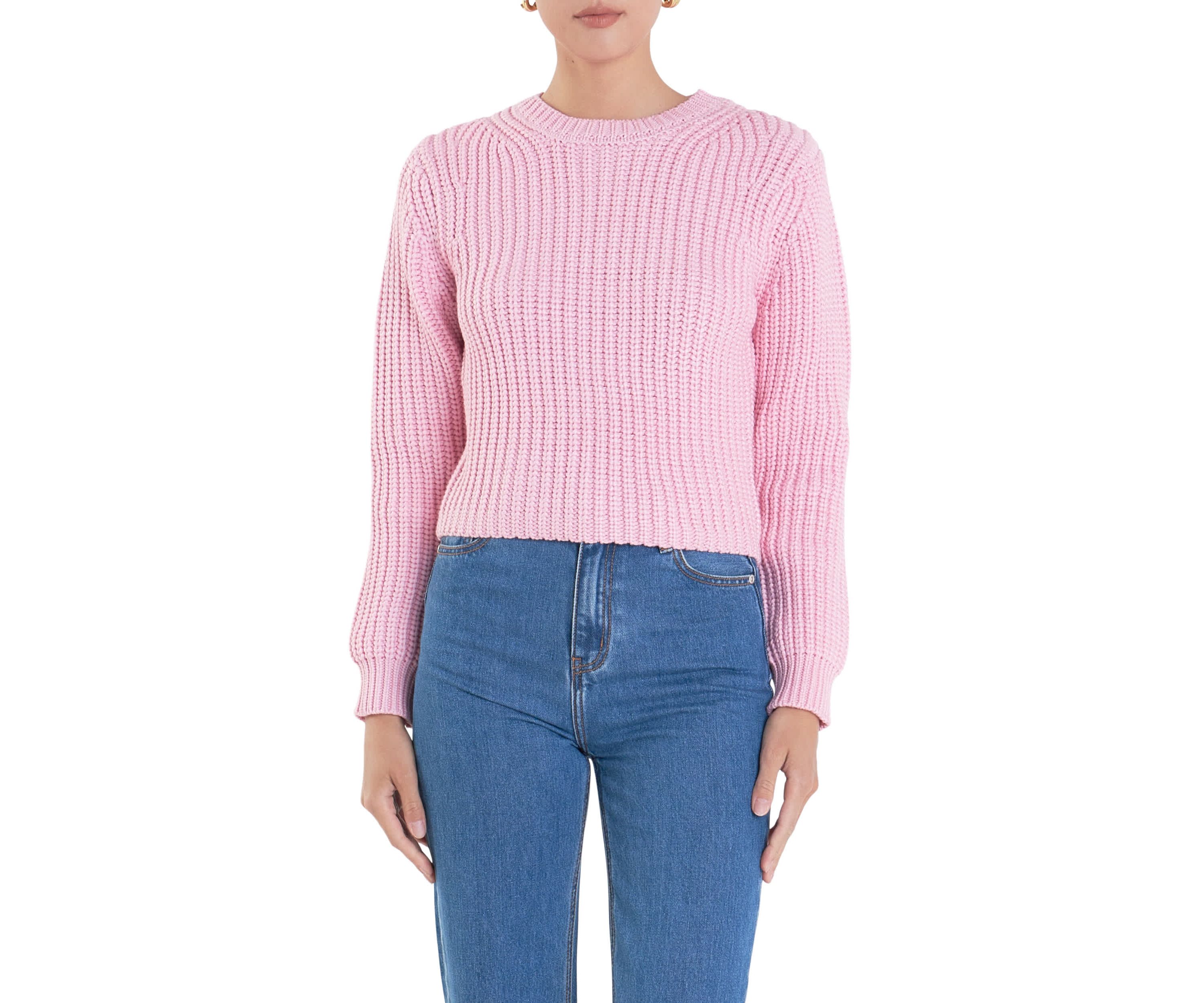 Round-neck Knit Sweater