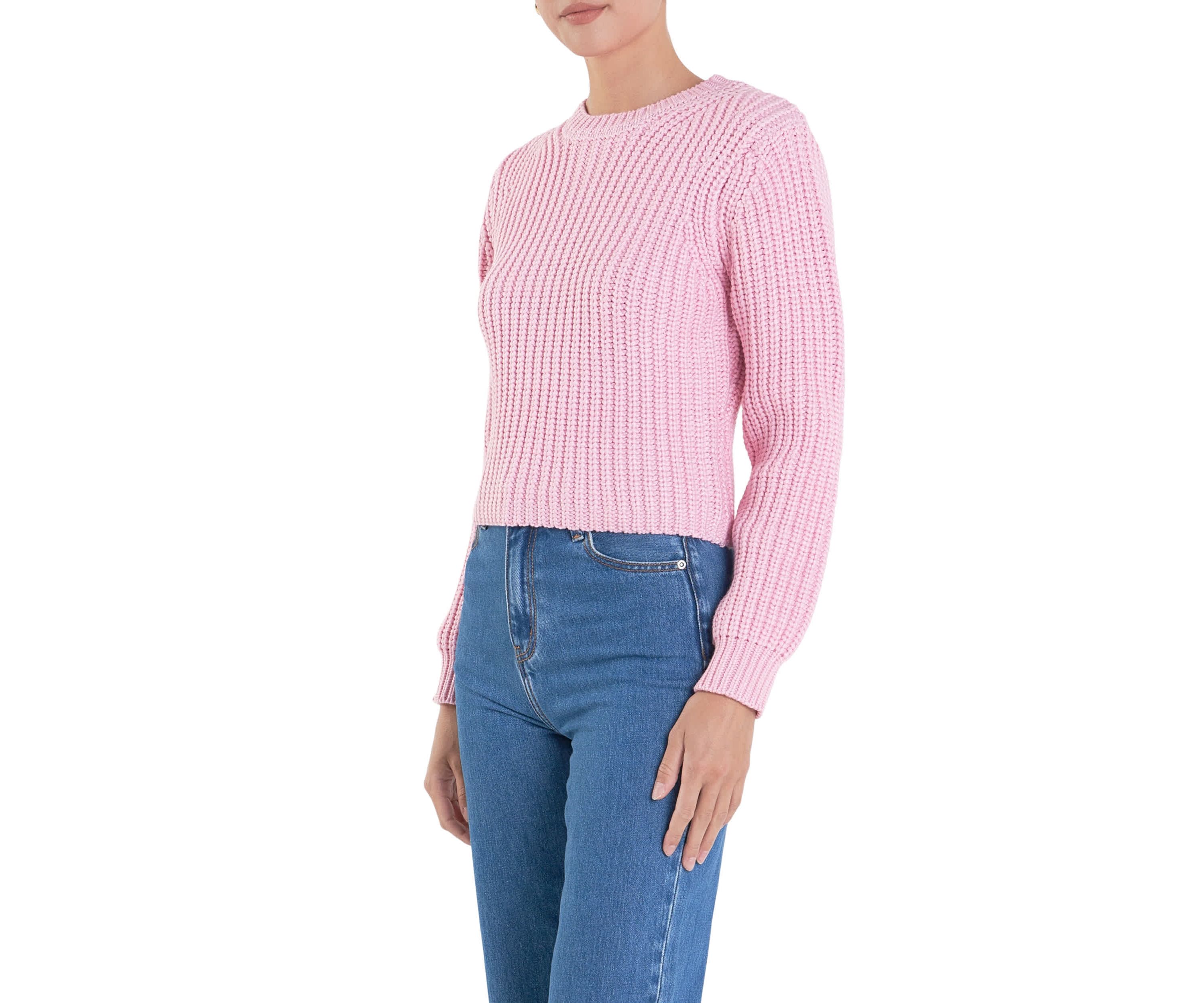 Round-neck Knit Sweater
