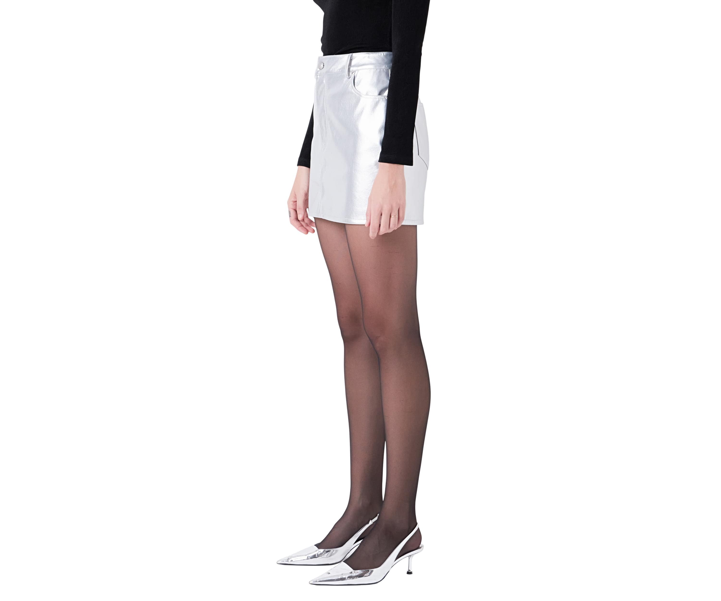 Faux Leather Mini Skirt