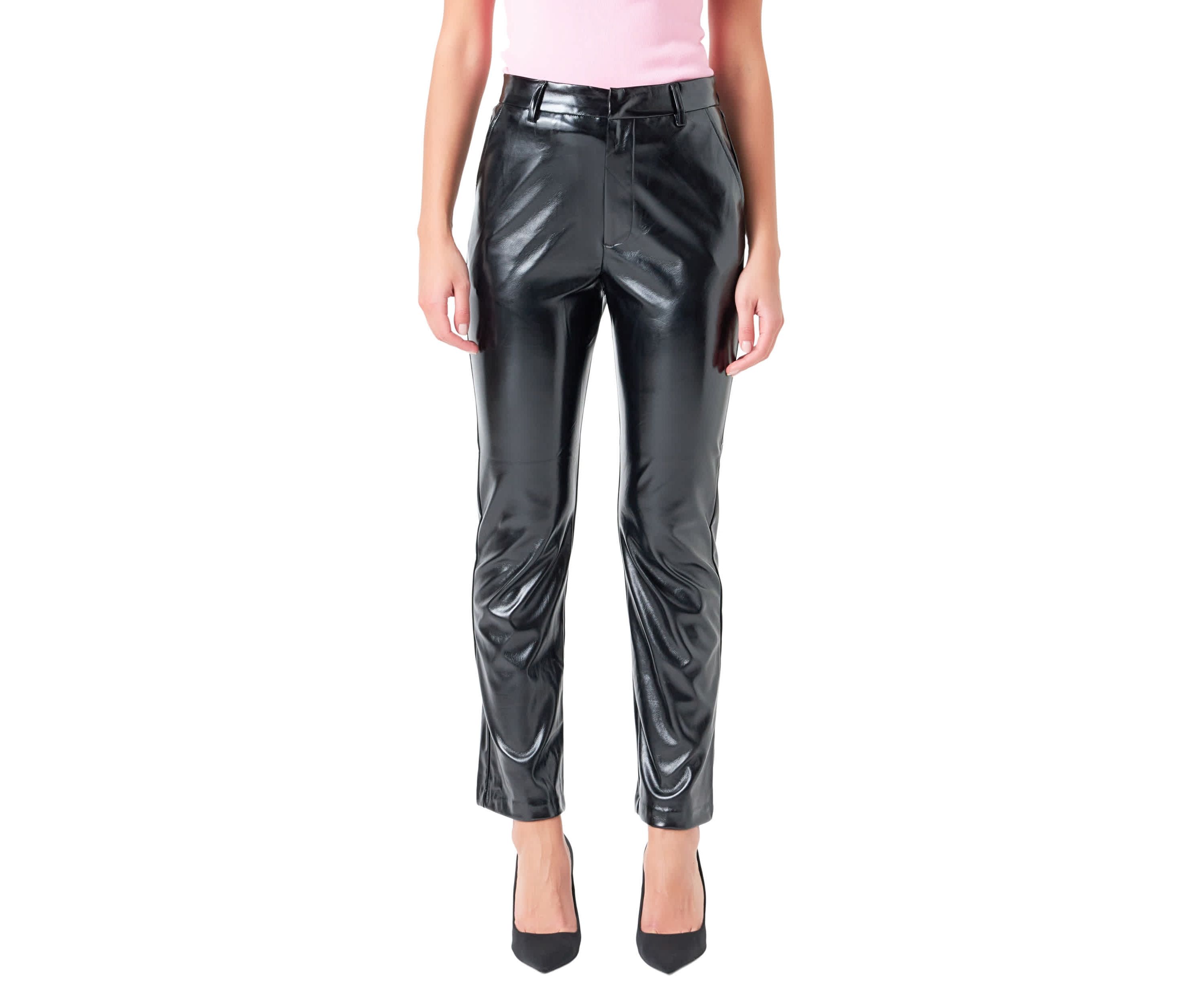 High Waist Pu Pants
