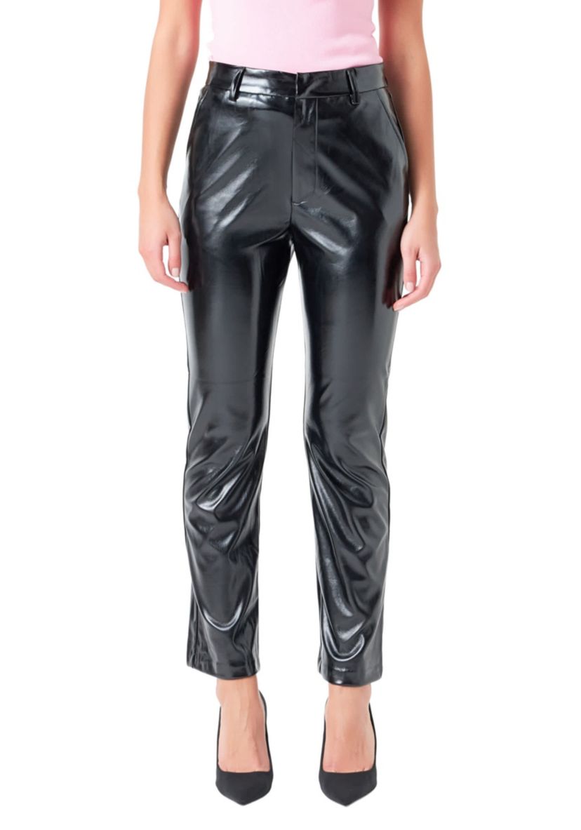 High Waist Pu Pants