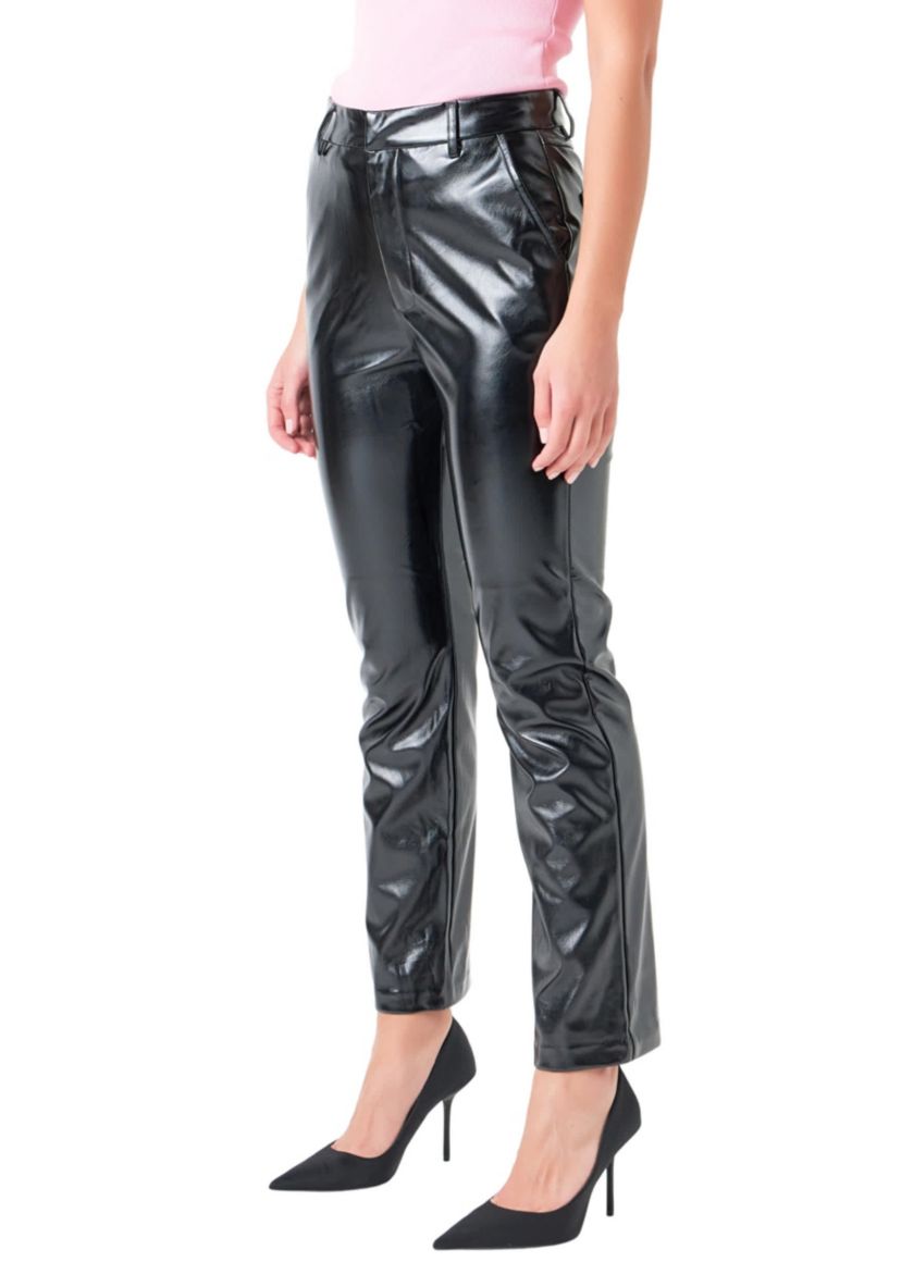 High Waist Pu Pants
