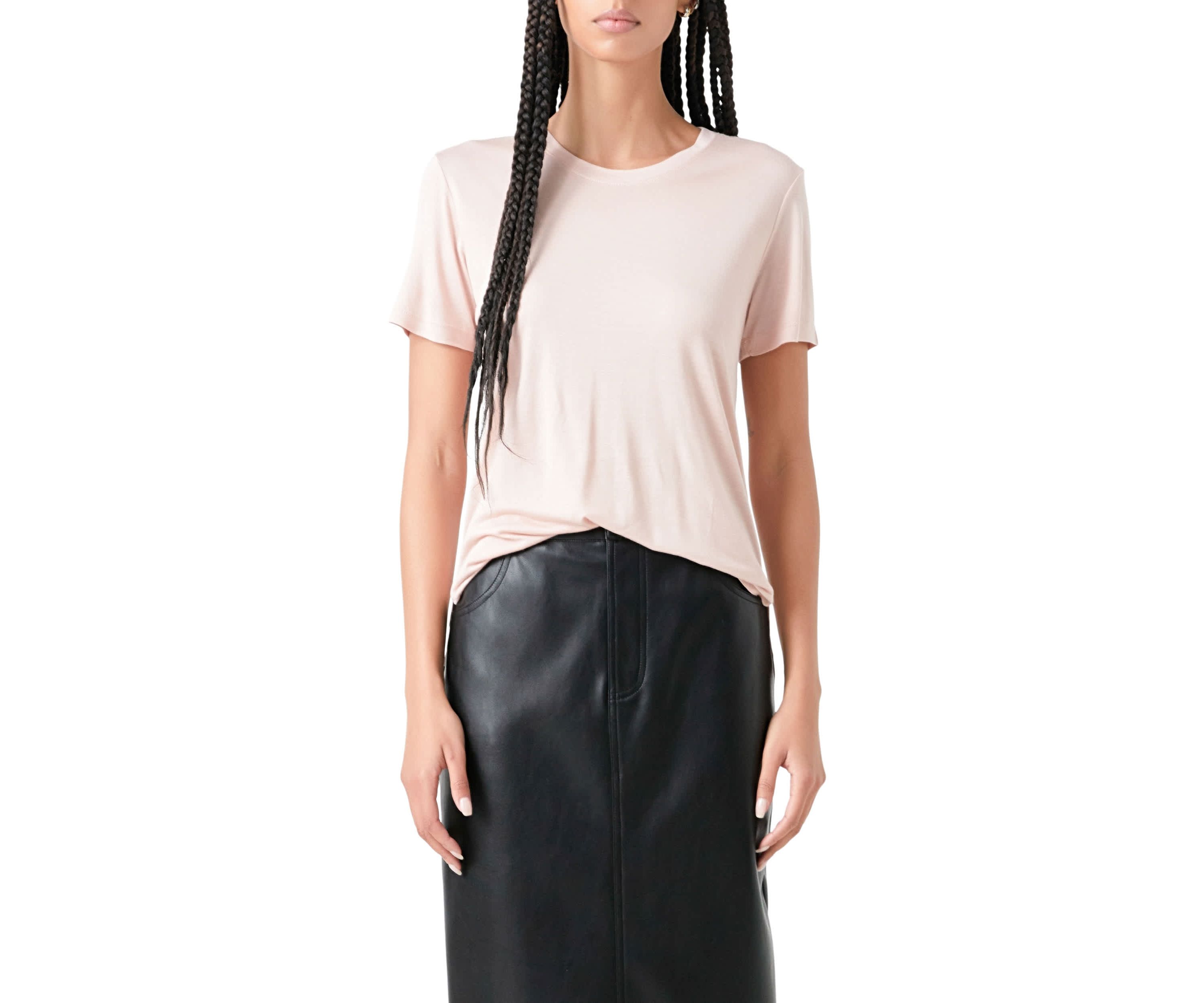 Classic Round Neck T-shirt With Round Neck