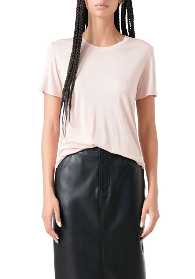 Classic Round Neck T-shirt With Round Neck