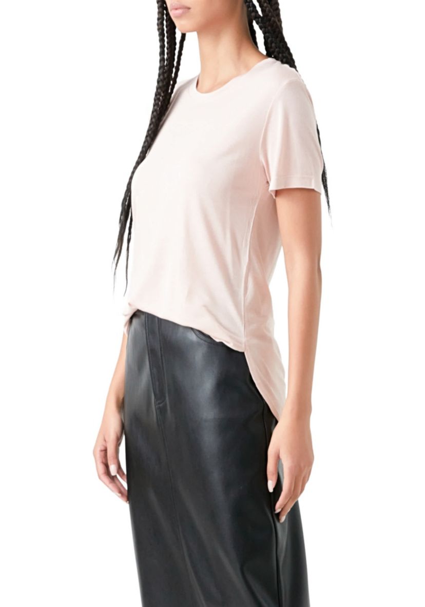 Classic Round Neck T-shirt With Round Neck