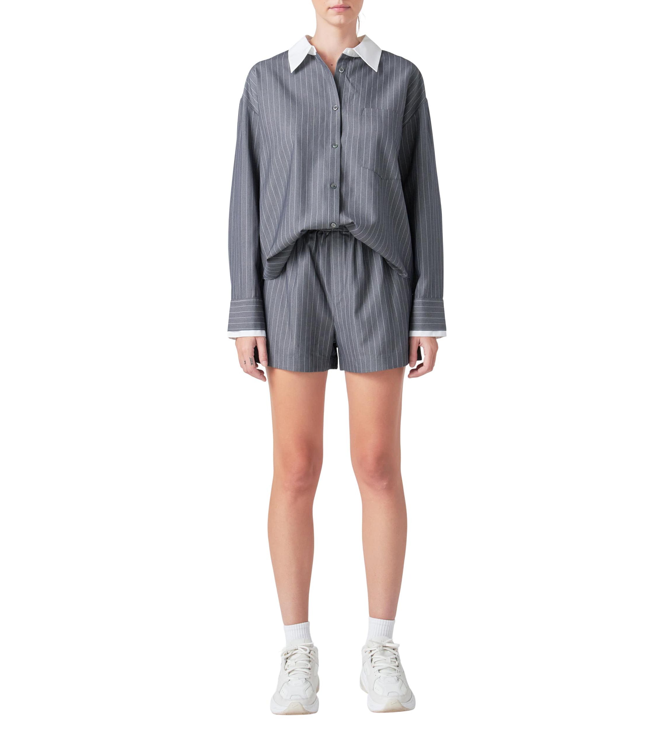 Oversized Pinstripe Shirt