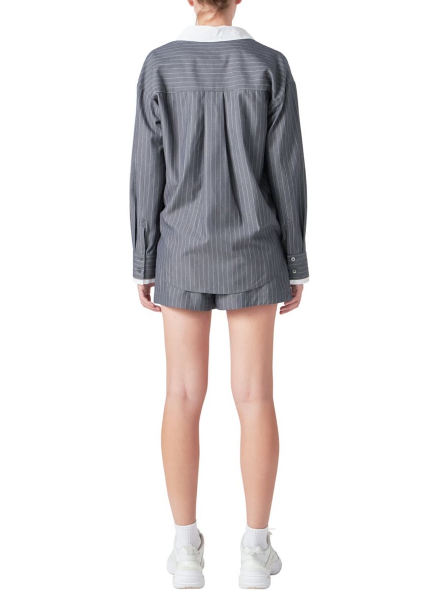 Oversized Pinstripe Shirt